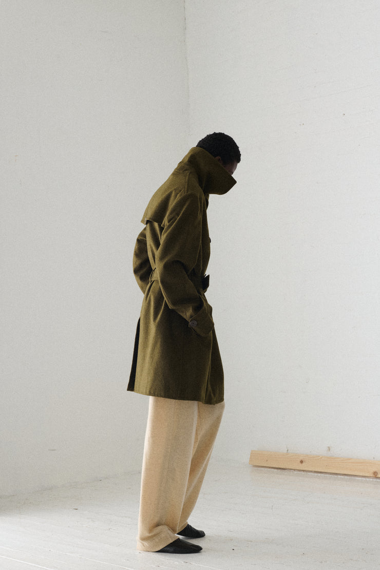 Bottega Veneta Green Wool Coat - Desert Vintage