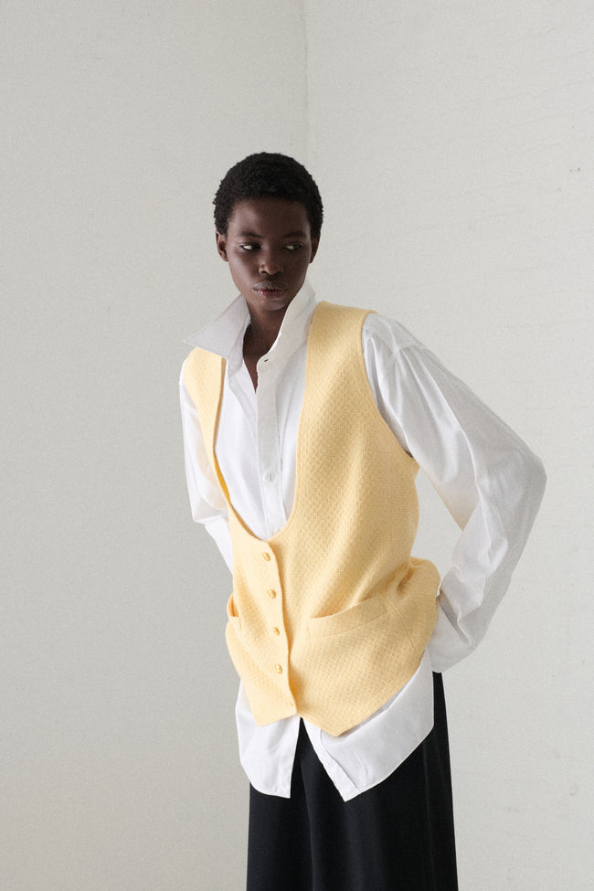 Chanel Butter Yellow Vest - Desert Vintage