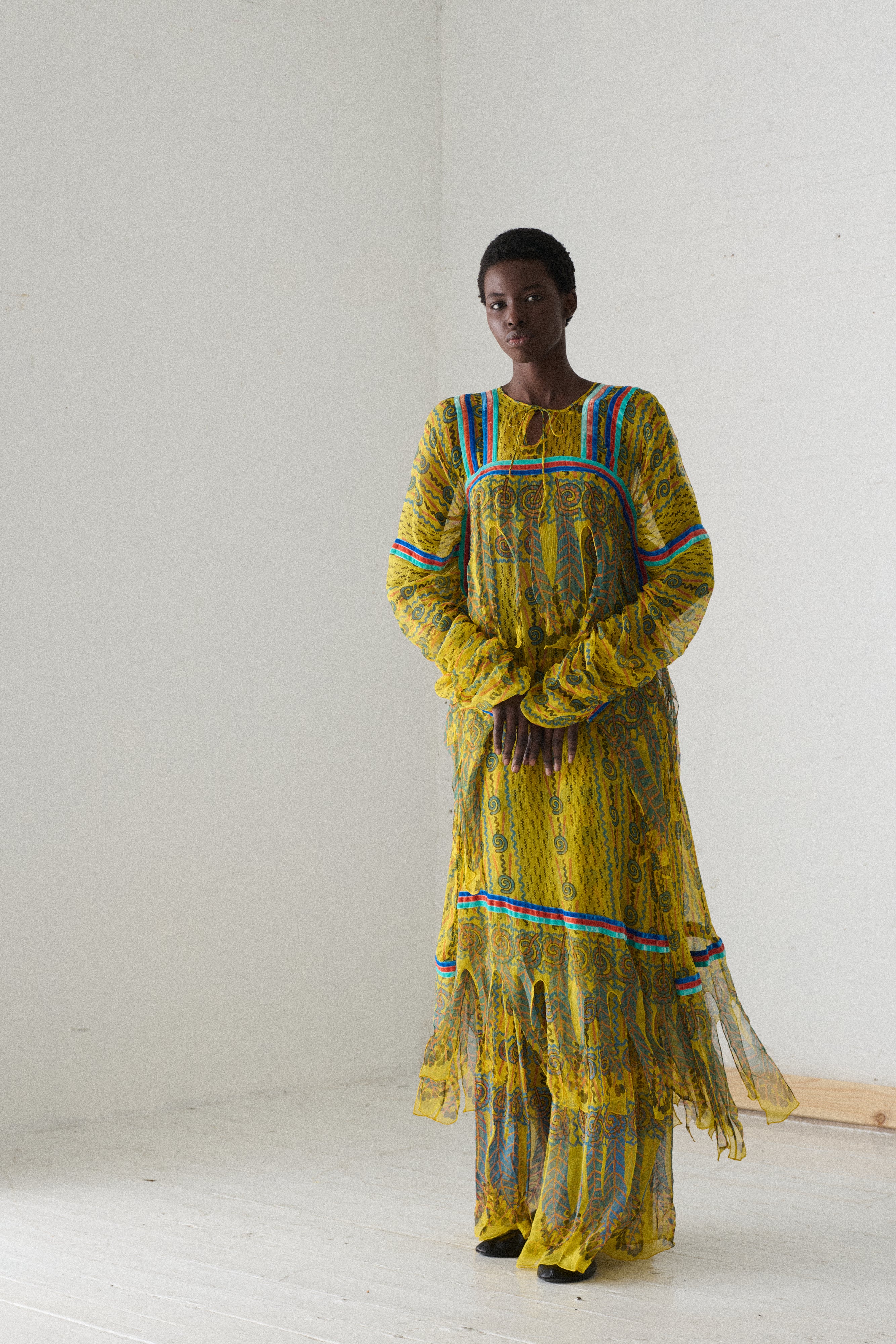 Zandra Rhodes Chiffon Dress - Desert Vintage