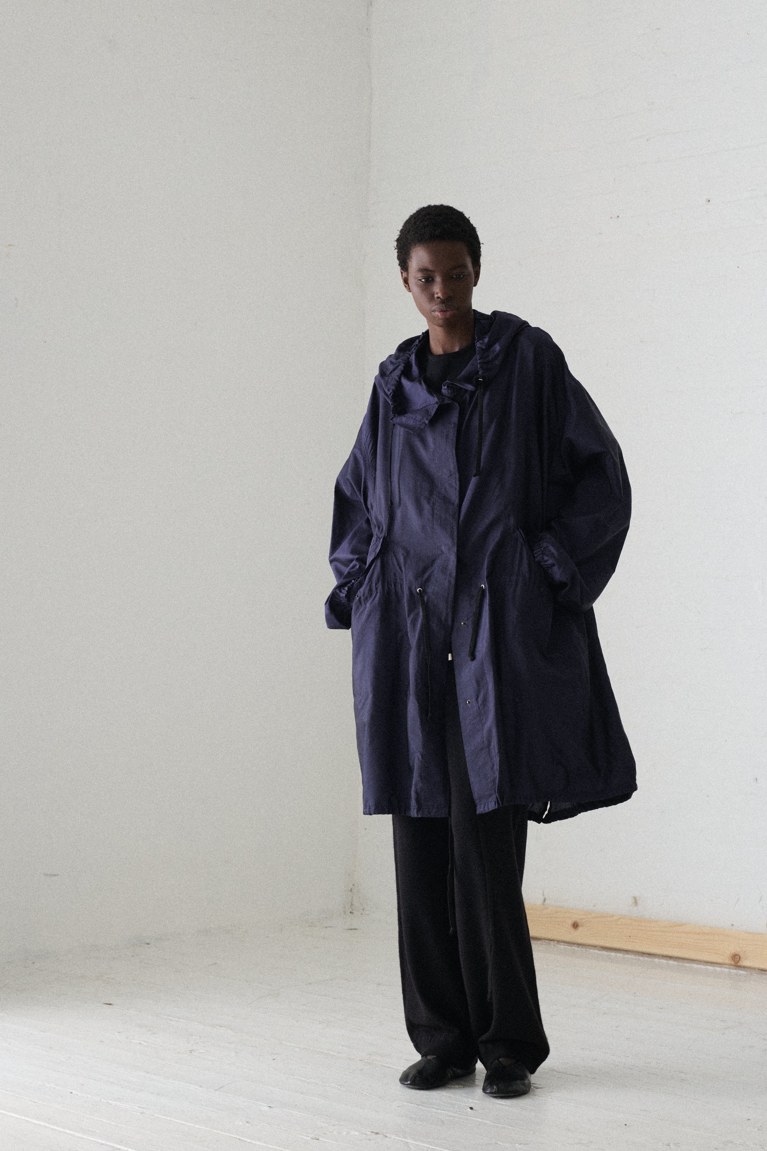 1990s Dries Van Noten Navy Parka - Desert Vintage