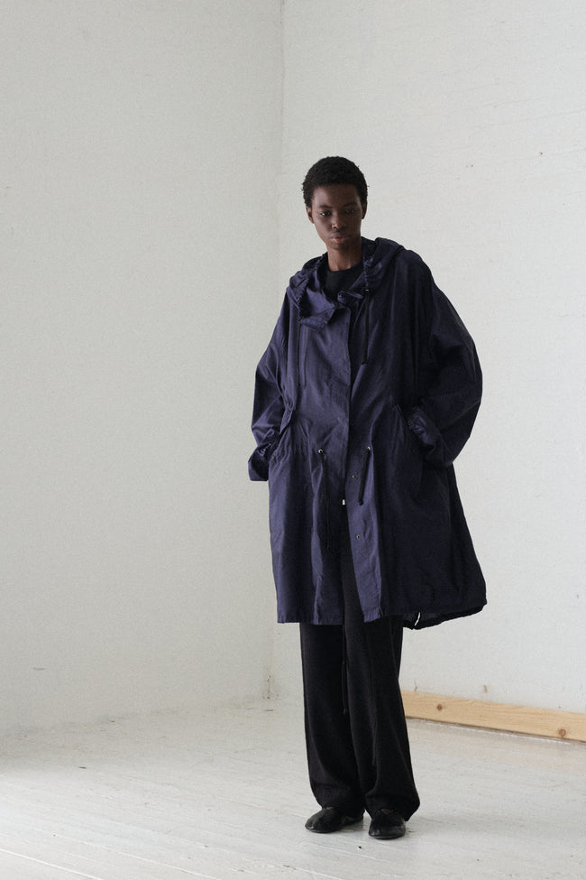1990s Dries Van Noten Navy Parka - Desert Vintage