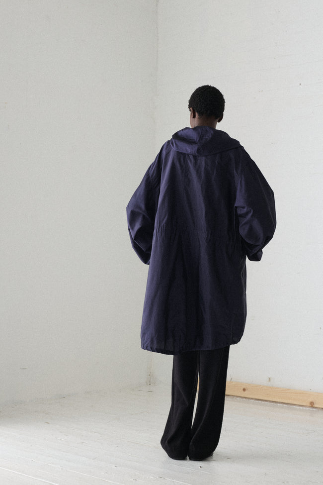 1990s Dries Van Noten Navy Parka - Desert Vintage
