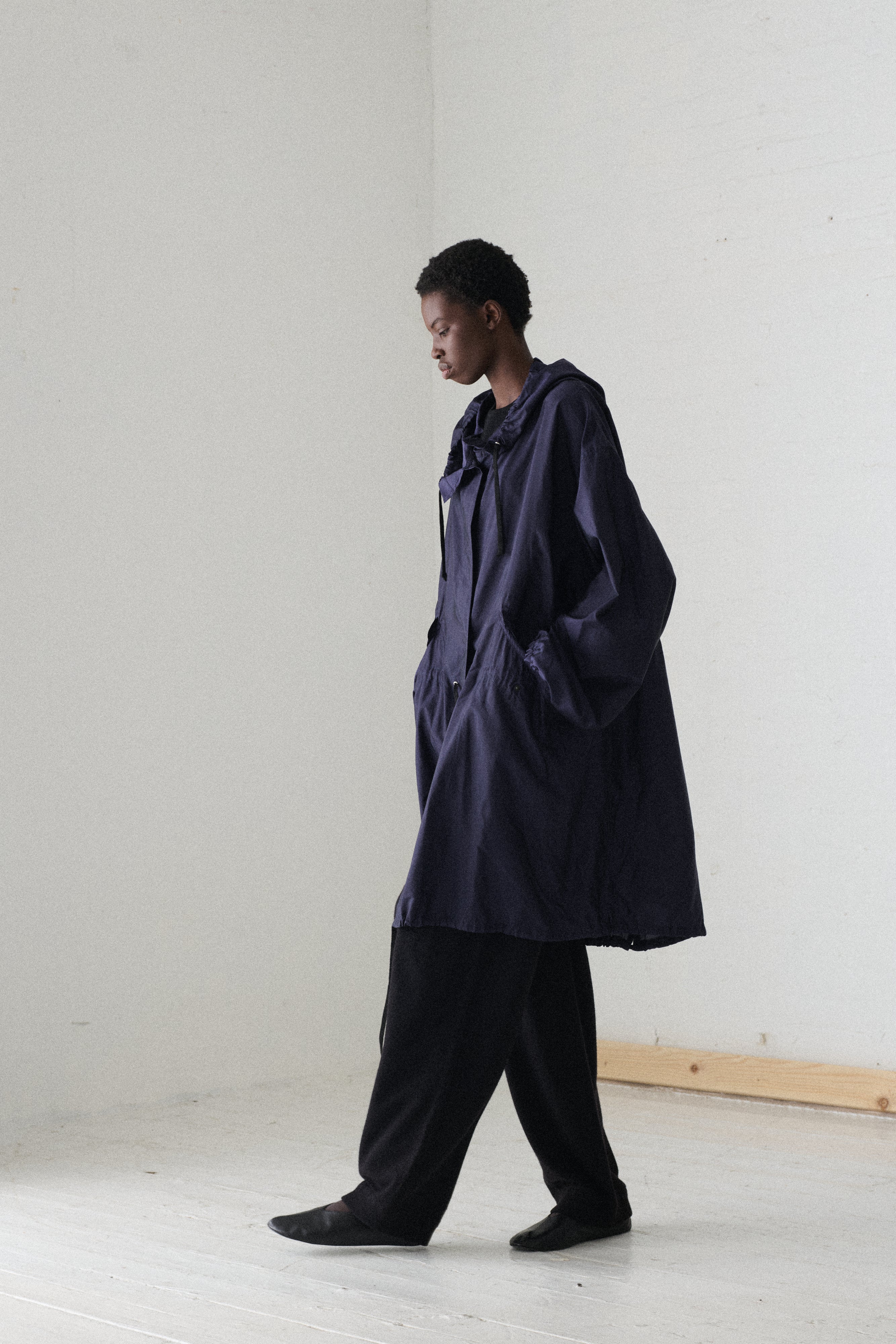 1990s Dries Van Noten Navy Parka - Desert Vintage