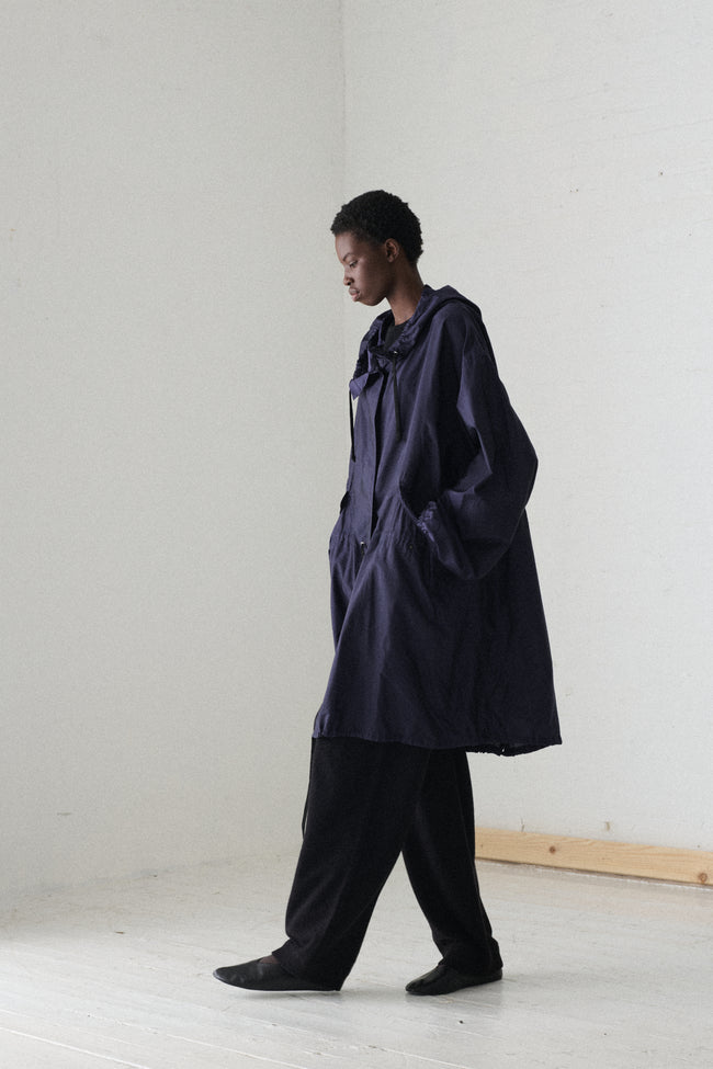 1990s Dries Van Noten Navy Parka - Desert Vintage