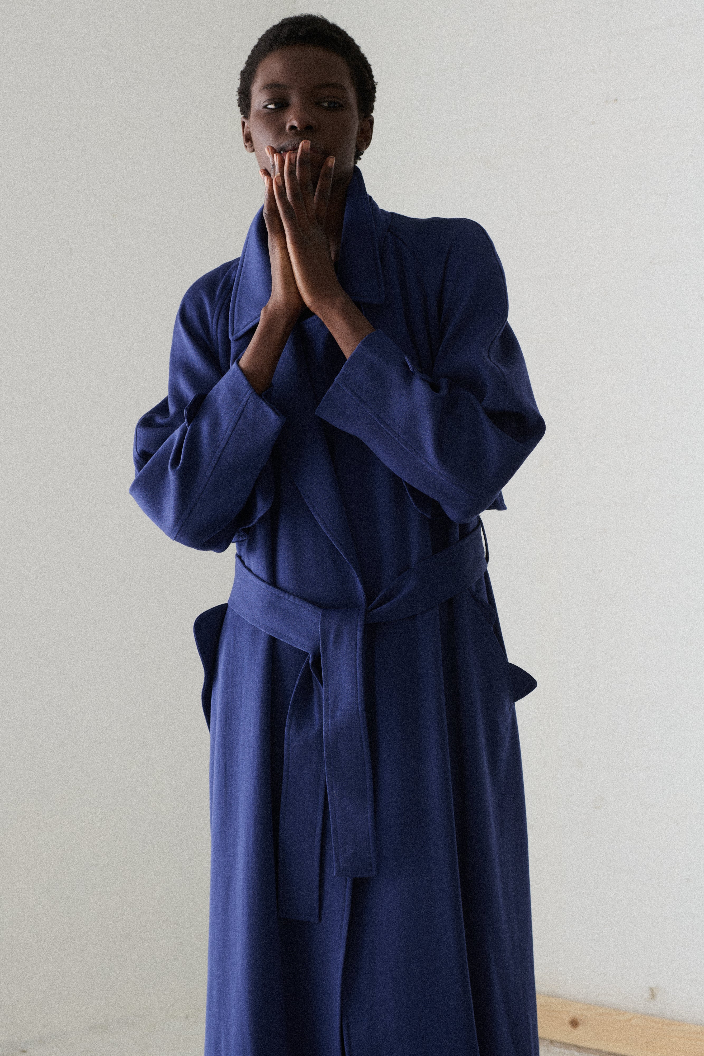 Kenzo Blu Trench Coat - Desert Vintage