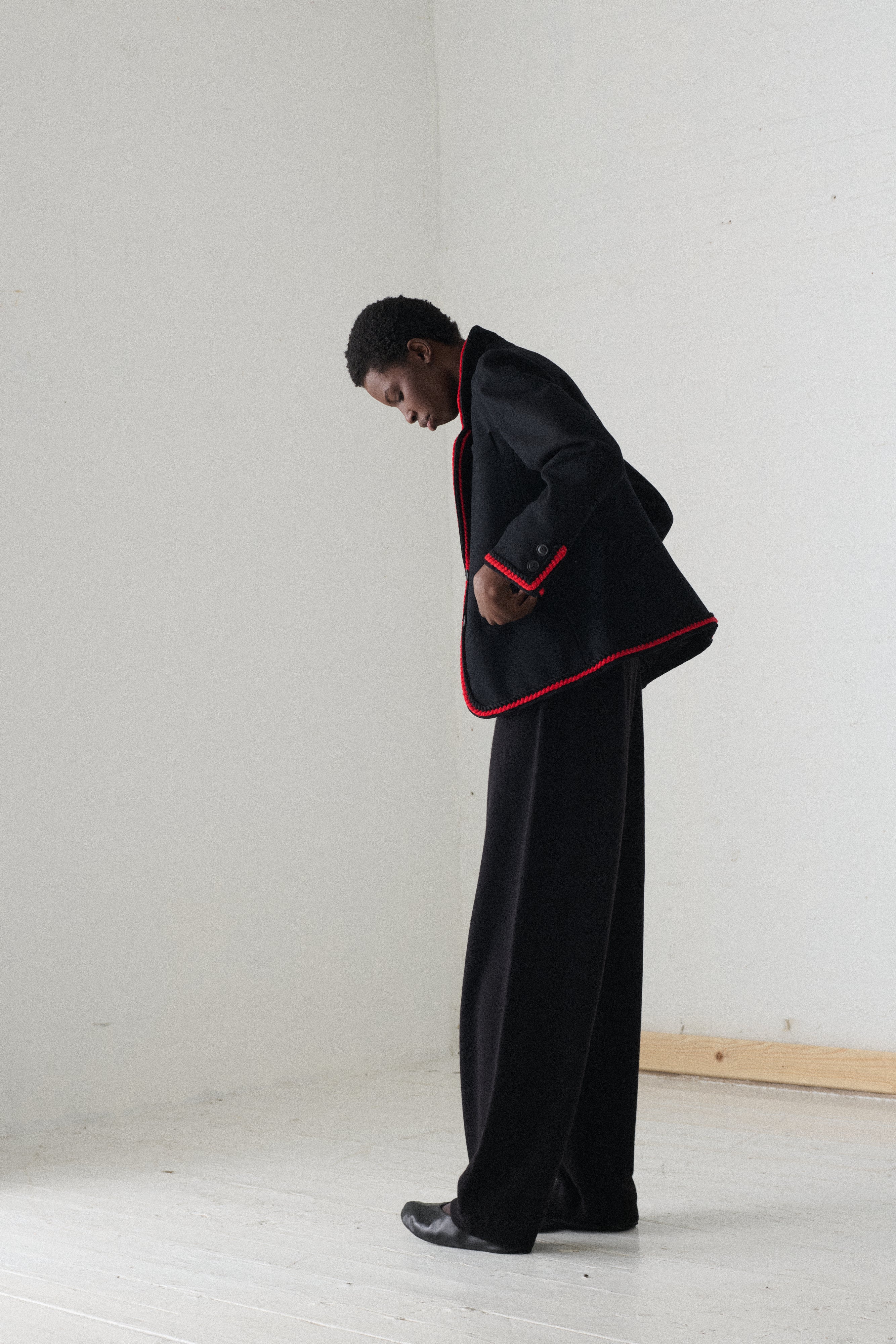 Ysl Black Wool Suit Coat - Desert Vintage