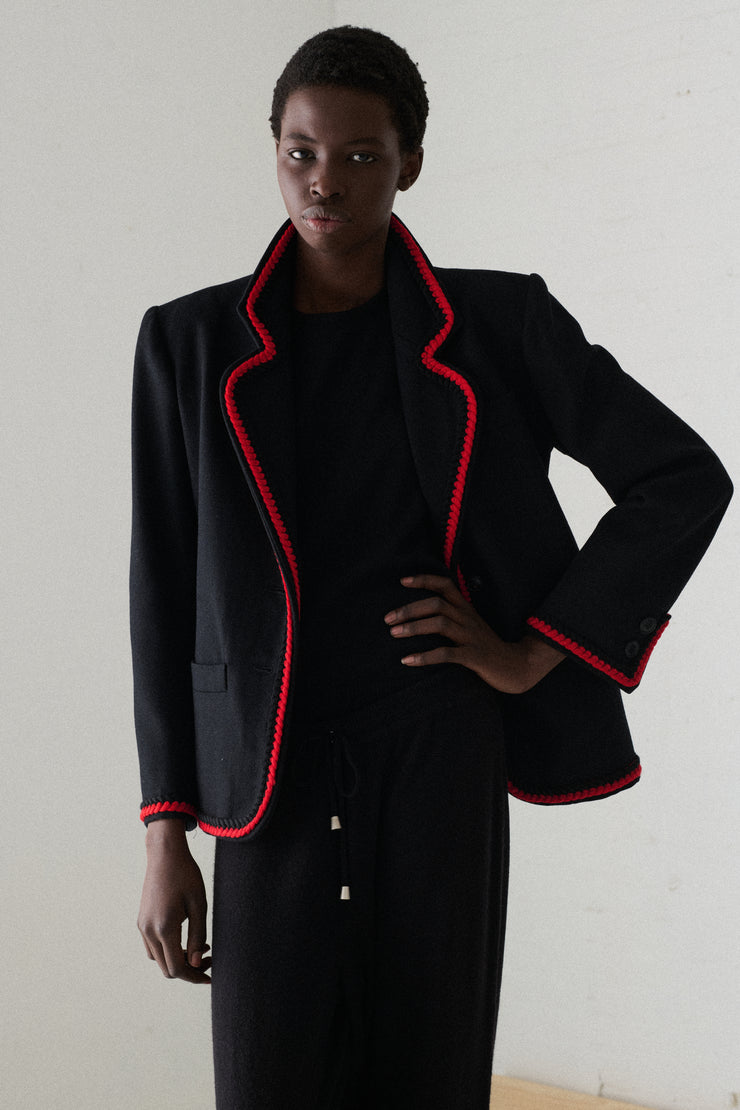 Ysl Black Wool Suit Coat - Desert Vintage