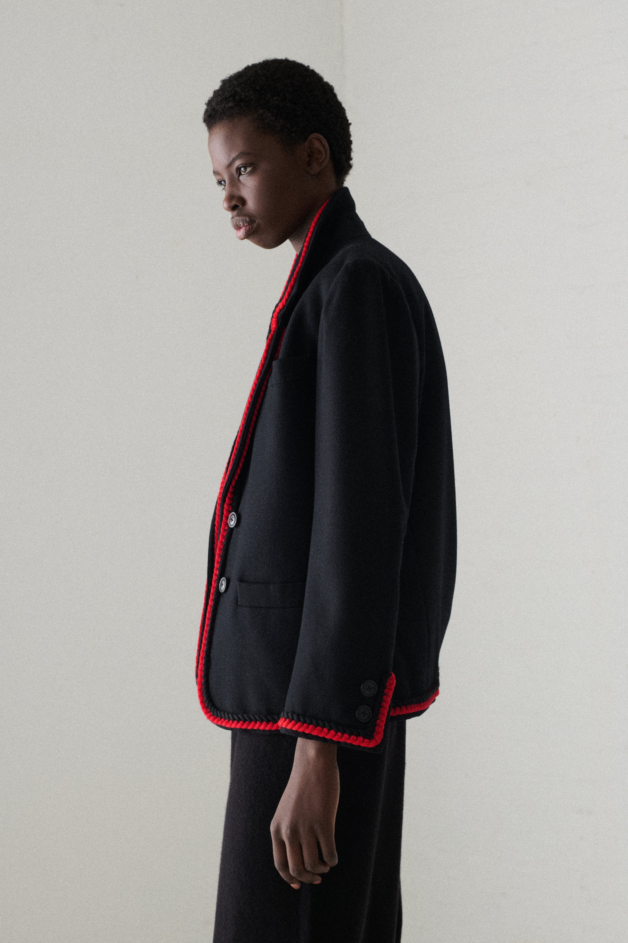 Ysl Black Wool Suit Coat - Desert Vintage