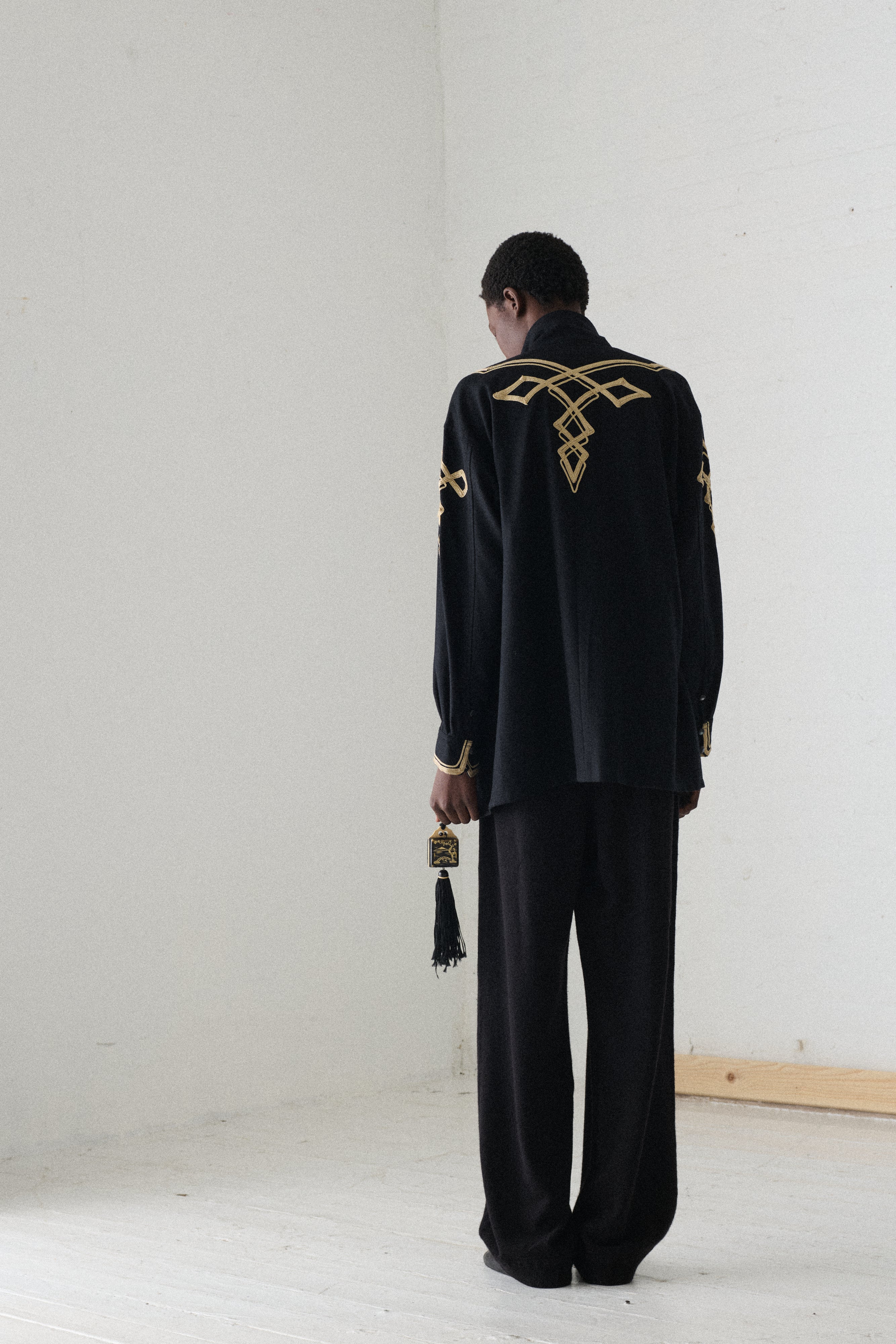 Matsuda Black Wool Blouse - Desert Vintage