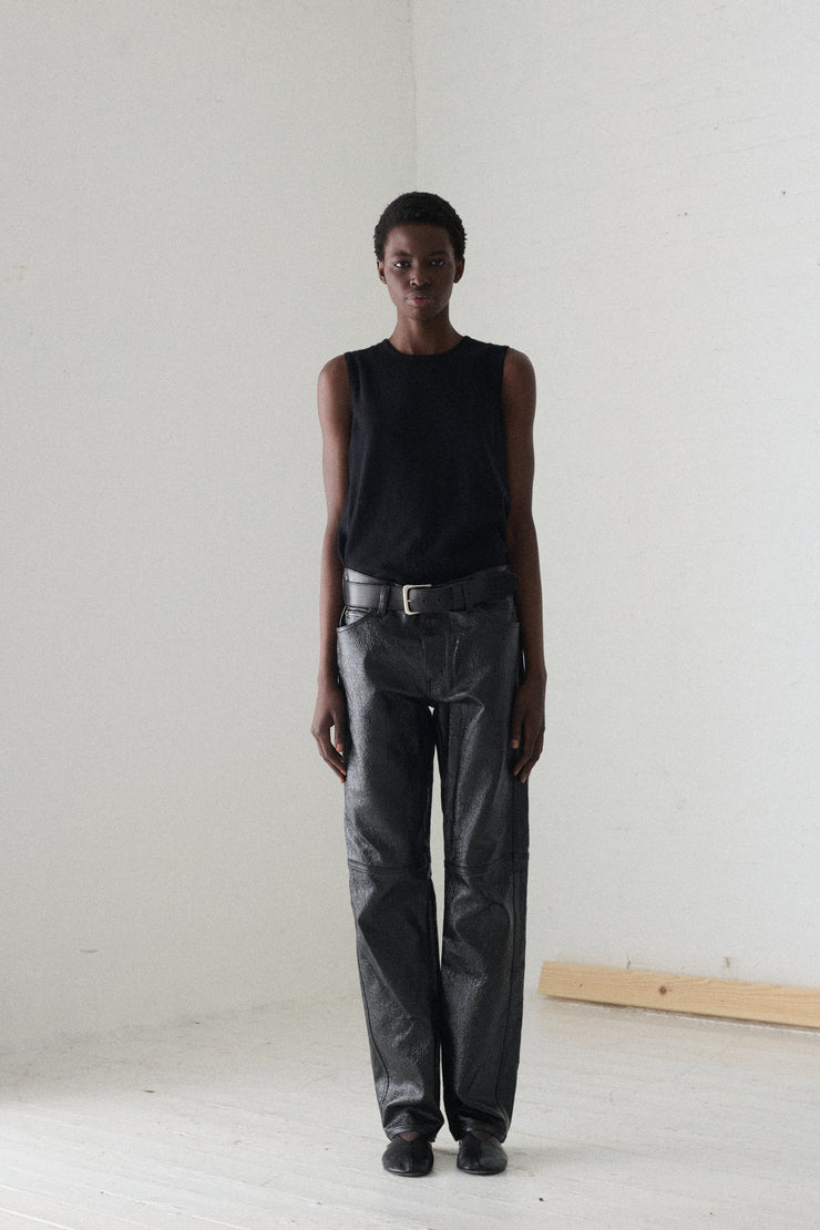 Todd Oldham Black Waxed Jeans - Desert Vintage