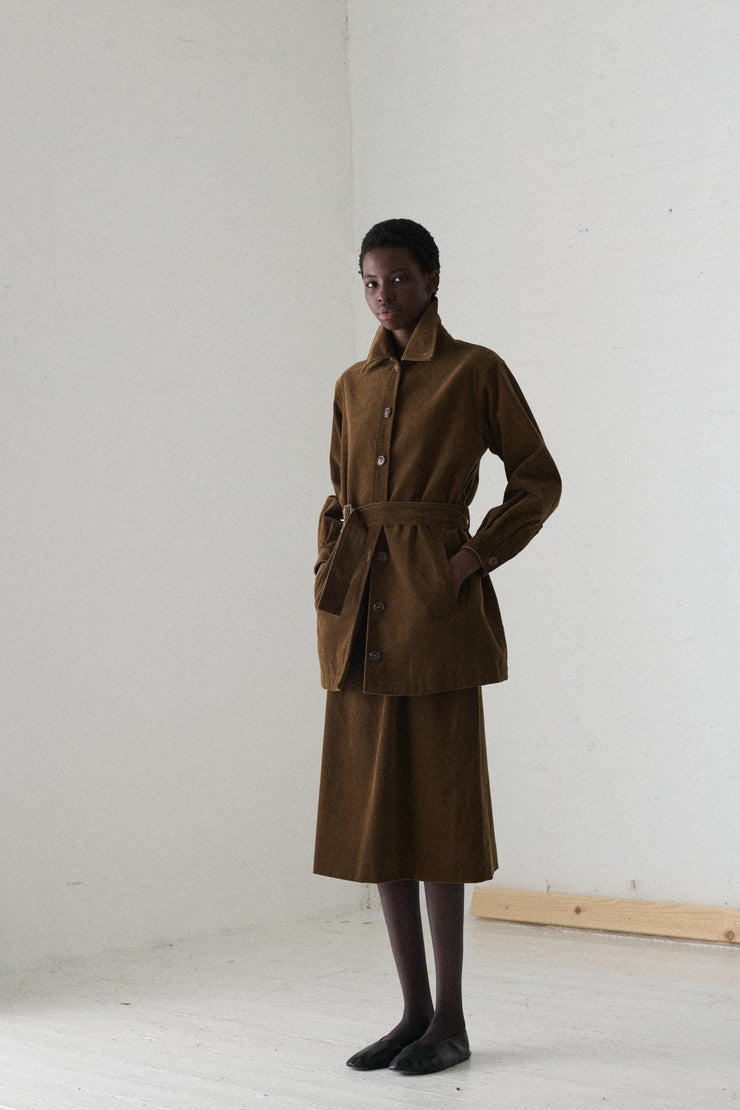 Ysl Brown Corduroy Suit - Desert Vintage
