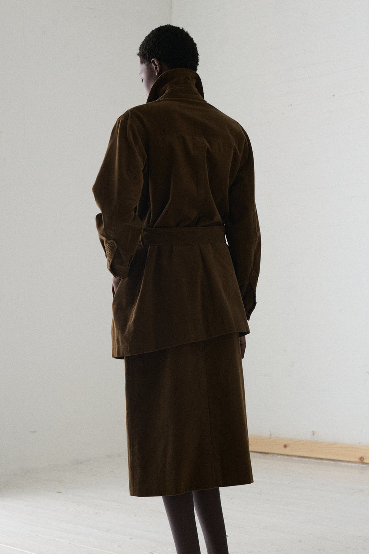 Ysl Brown Corduroy Suit - Desert Vintage