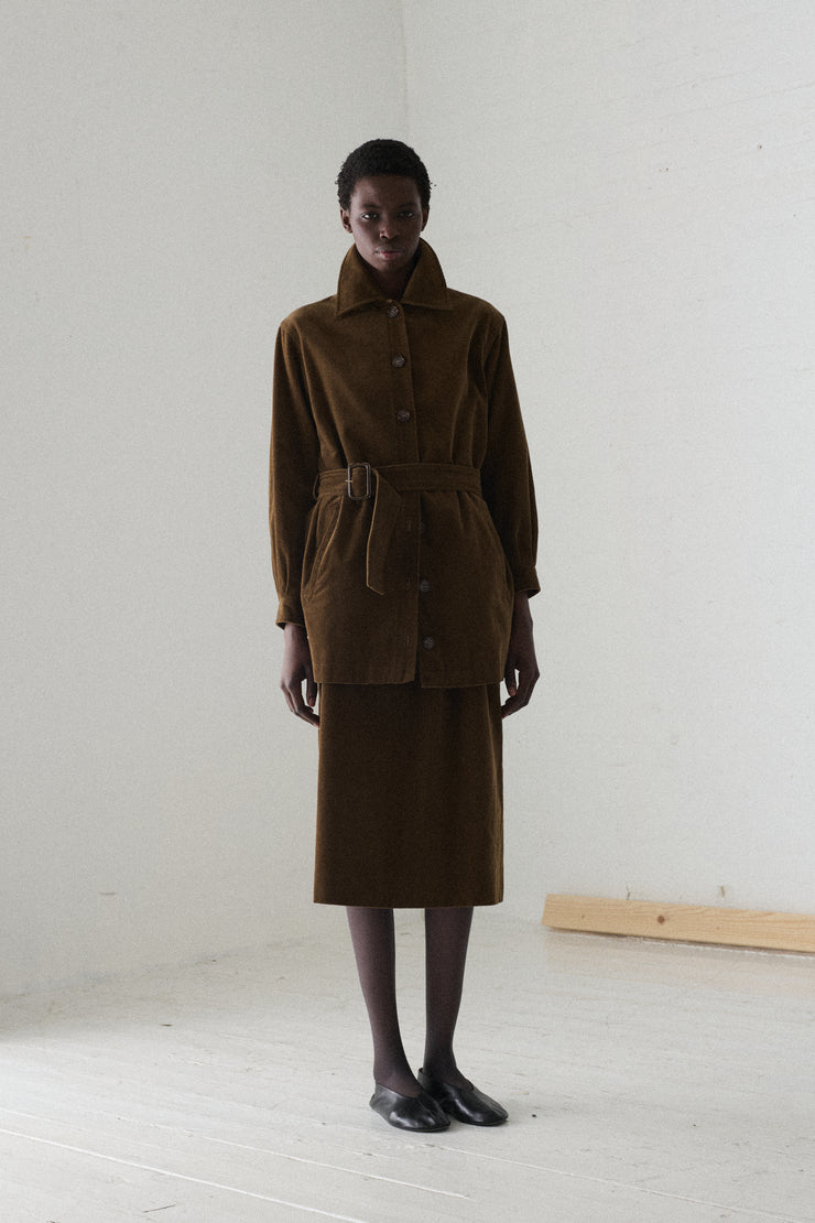 Ysl Brown Corduroy Suit - Desert Vintage