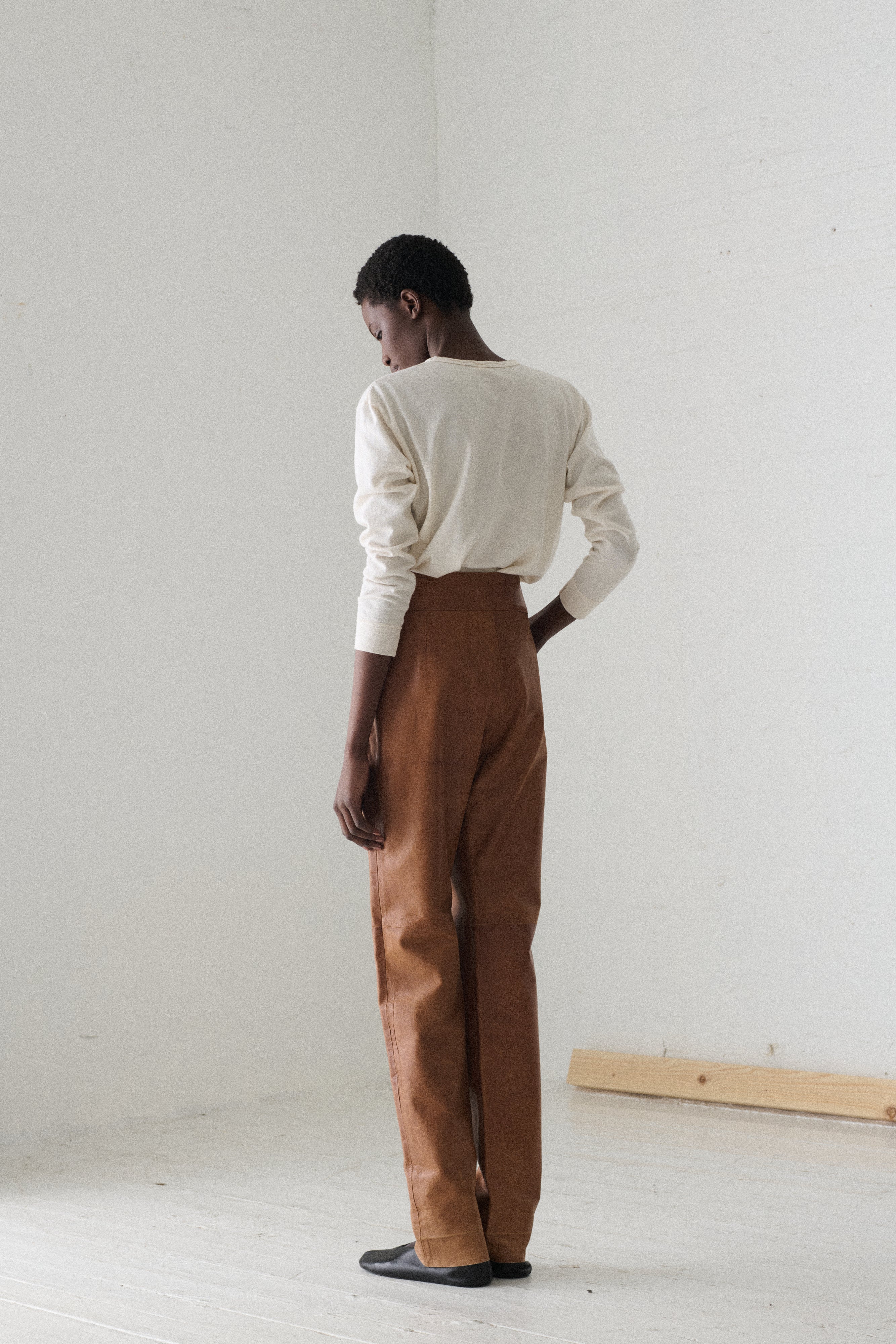 Celine Leather Trousers - Desert Vintage