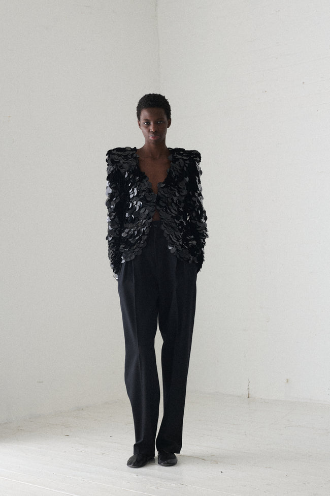 Galanos Paillette Cardigan - Desert Vintage