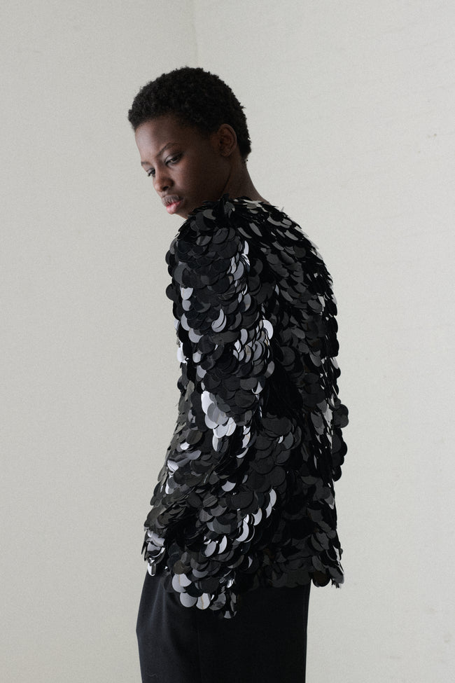 Galanos Paillette Cardigan - Desert Vintage