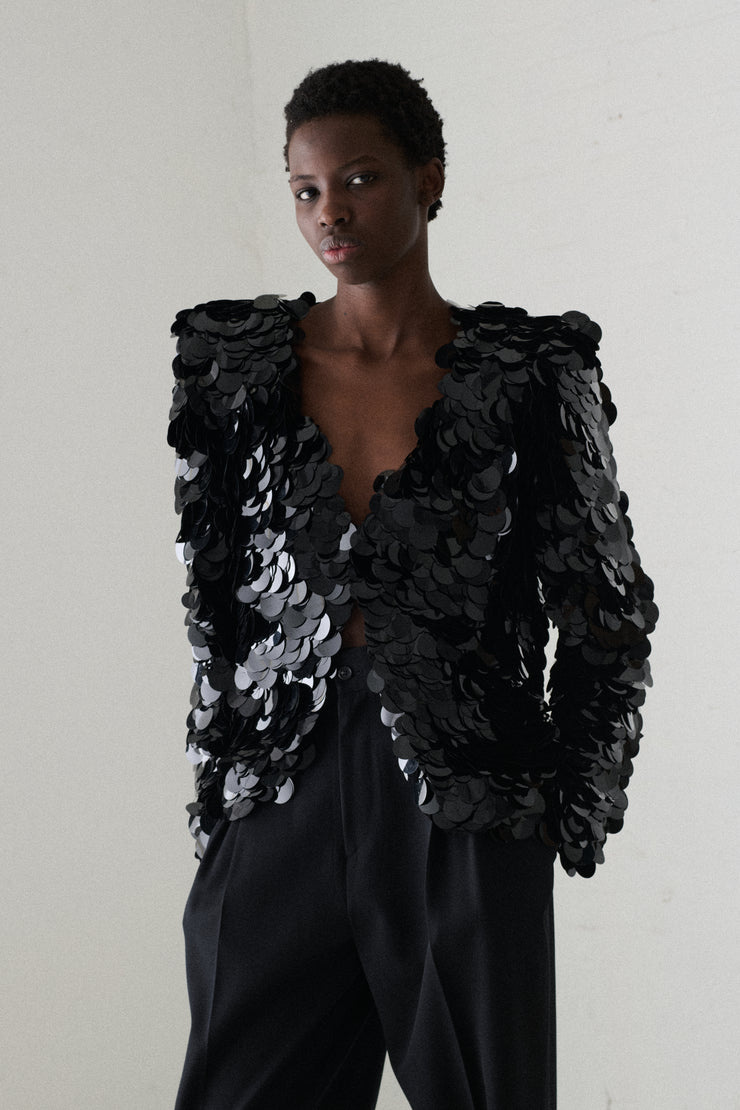 Galanos Paillette Cardigan - Desert Vintage