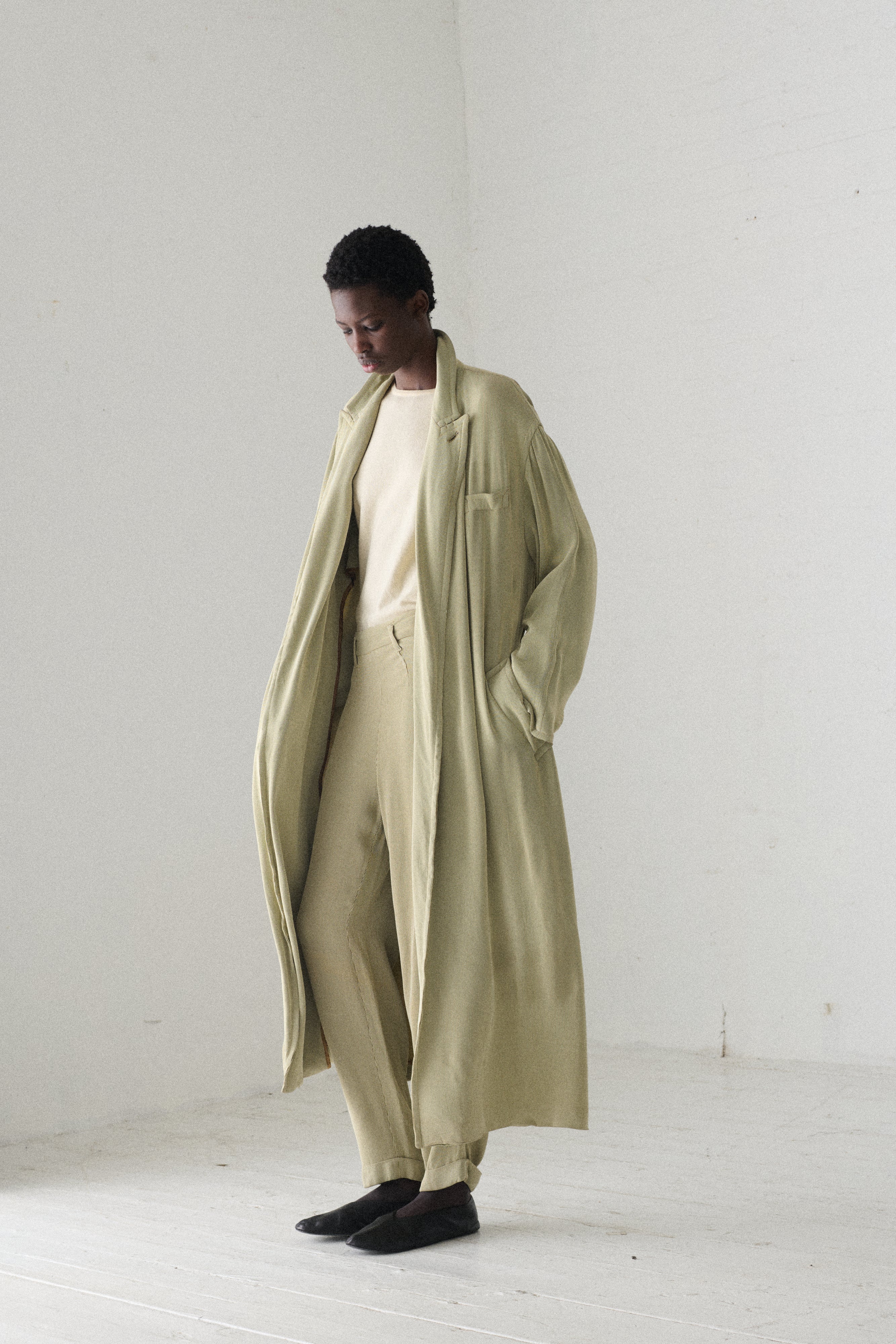 1990s JPG Peridot Stripe Ensemble - Desert Vintage