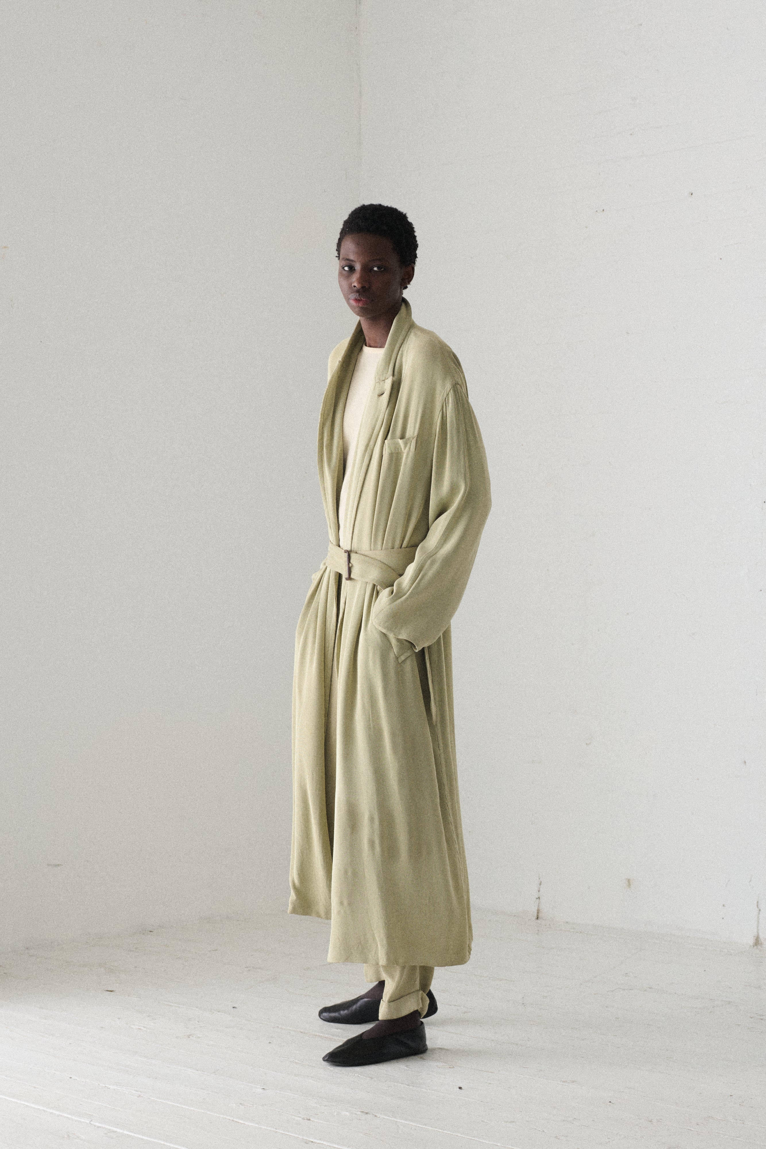 1990s JPG Peridot Stripe Ensemble - Desert Vintage