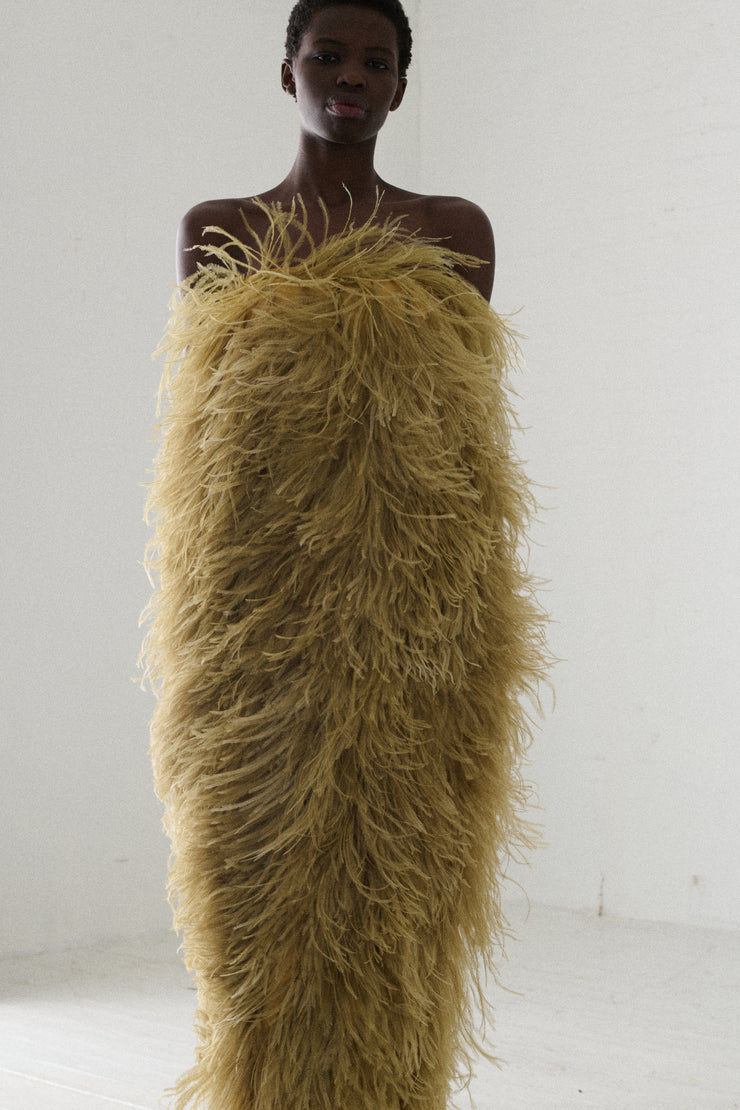 Dries Van Noten Ostrich Skirt - Desert Vintage