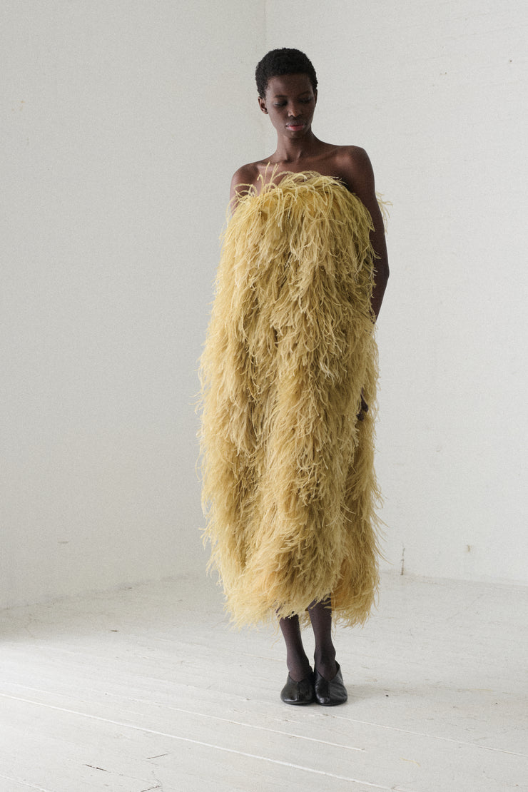 Dries Van Noten Ostrich Skirt - Desert Vintage