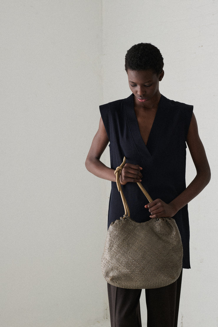 Jurgen Lehl Woven Leather Bag - Desert Vintage