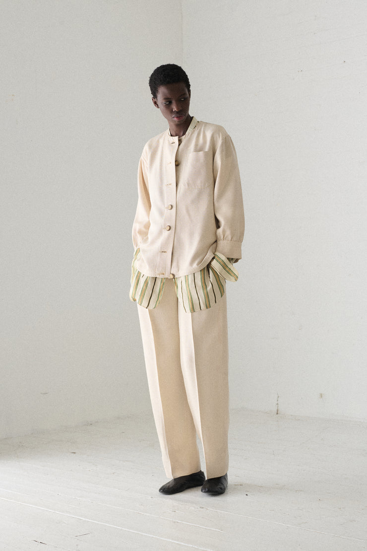Ysl White Cotton Suit - Desert Vintage