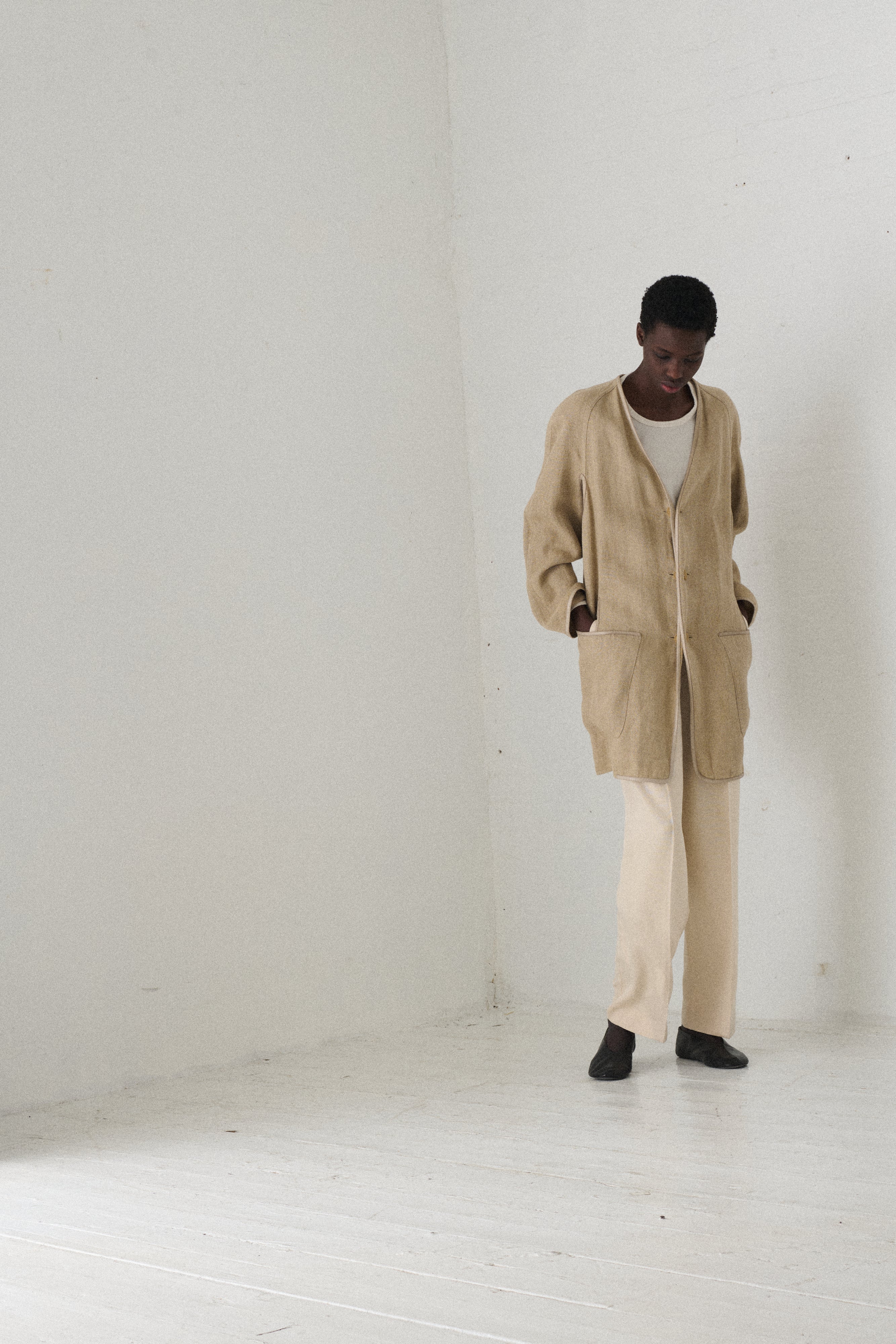 Margiela era Hermès Linen Duster - Desert Vintage