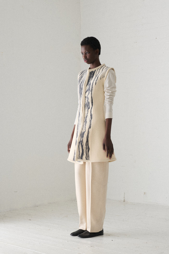 Annette Frye Felted Wool Vest - Desert Vintage