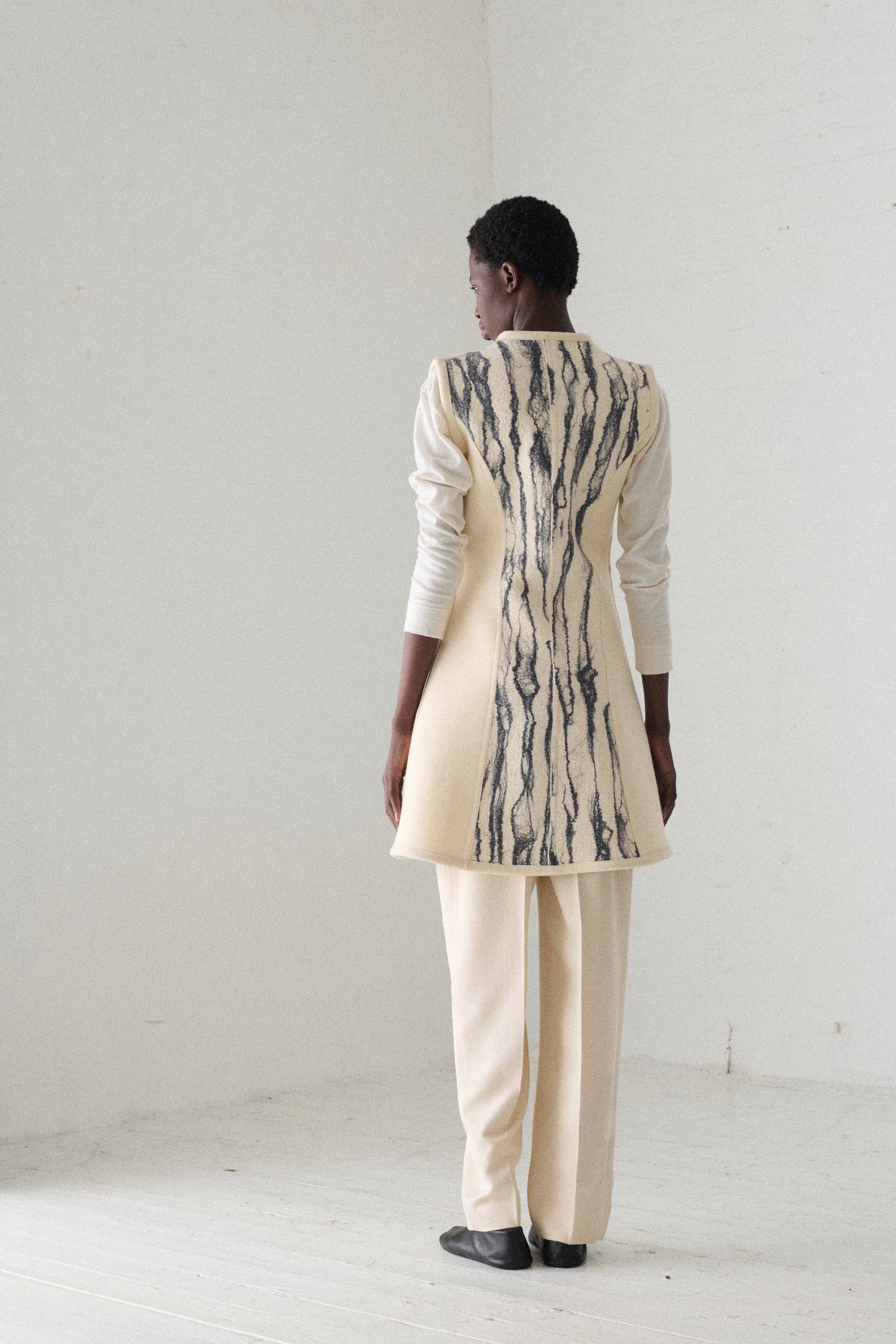 Annette Frye Felted Wool Vest - Desert Vintage