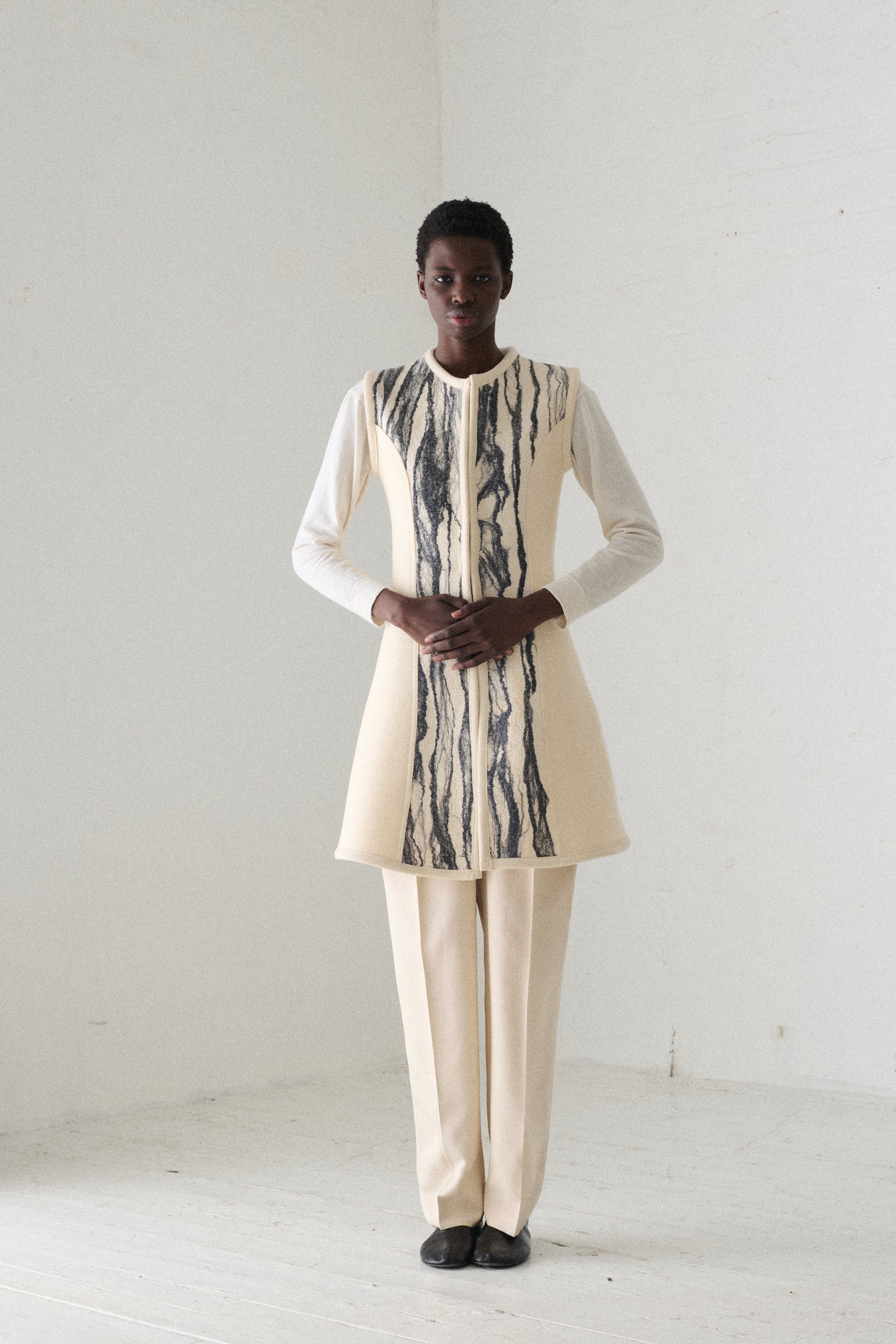 Annette Frye Felted Wool Vest - Desert Vintage