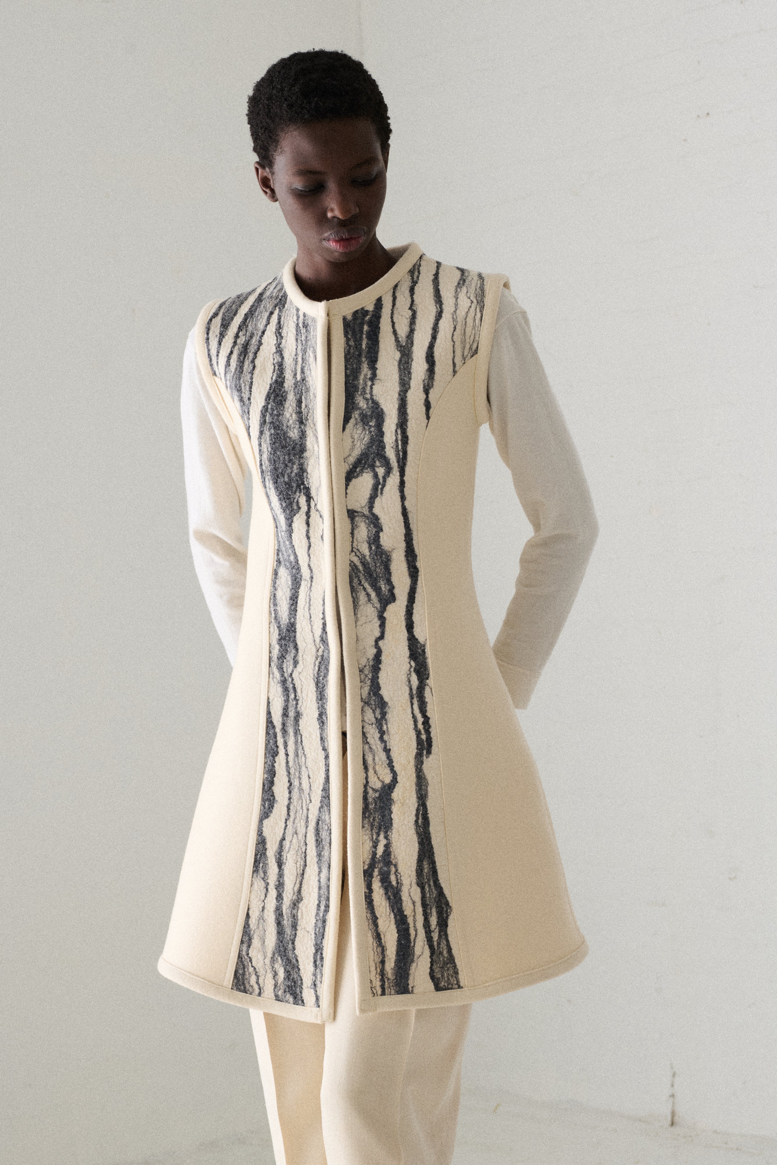 Annette Frye Felted Wool Vest - Desert Vintage