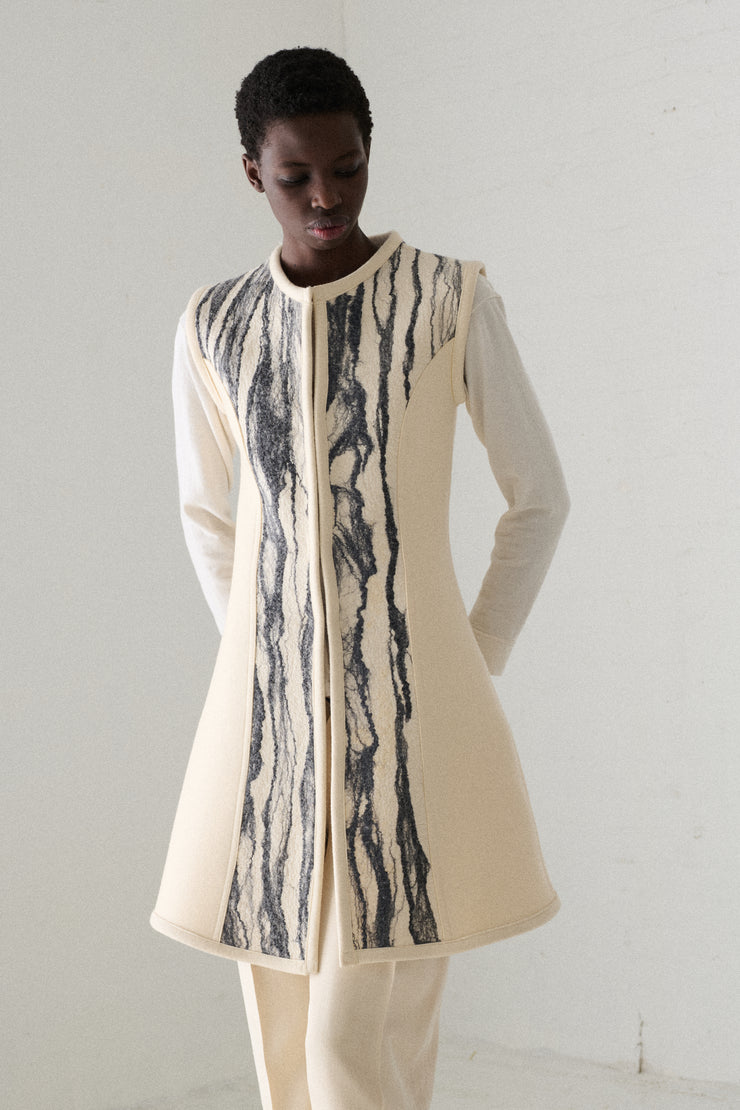 Annette Frye Felted Wool Vest - Desert Vintage