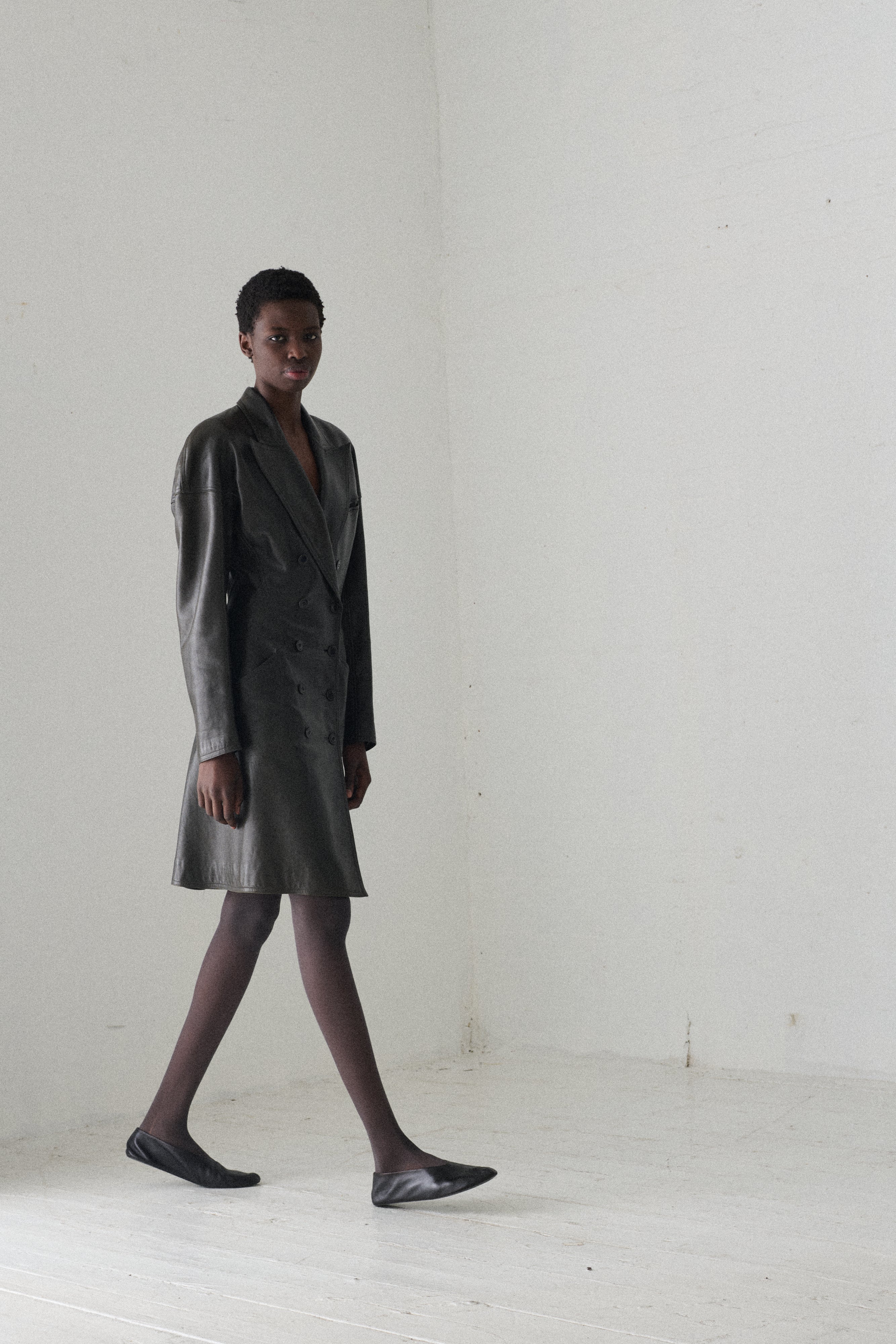 Alaïa Green Leather Dress - Desert Vintage