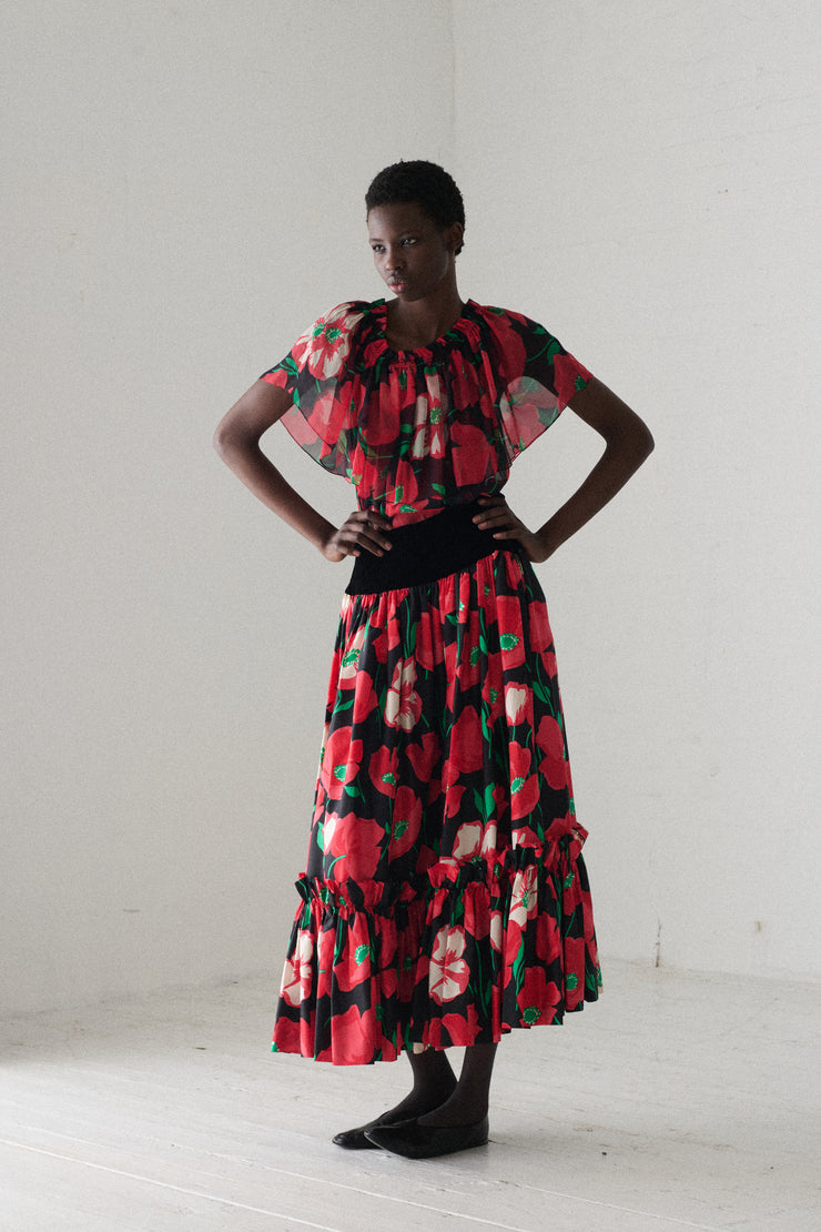 1970s Ysl Poppy Ensemble - Desert Vintage