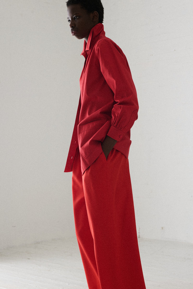 Ysl Tomato Red Blouse - Desert Vintage