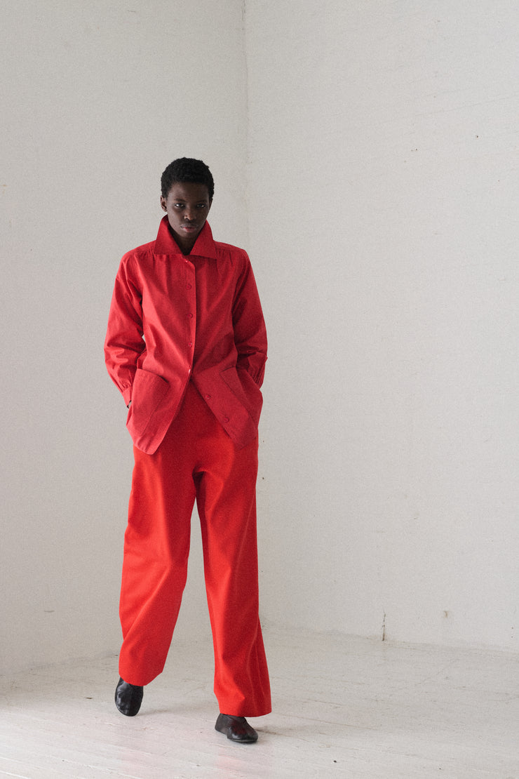 Ysl Tomato Red Blouse - Desert Vintage