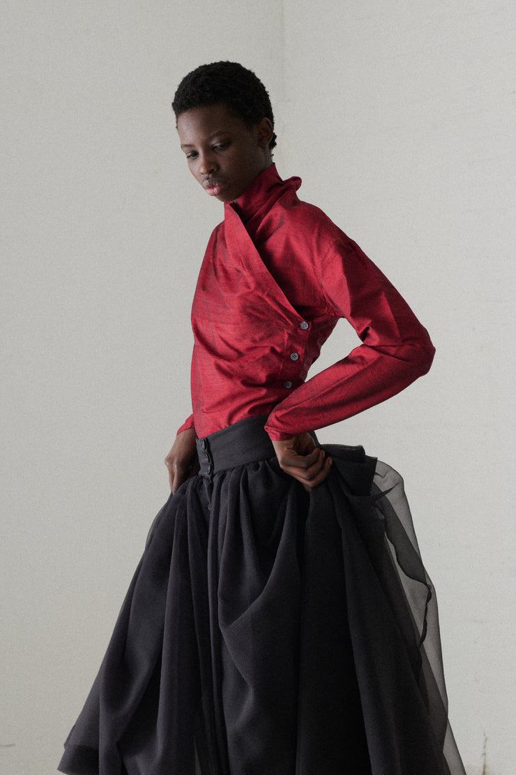 Callaghan Raw Silk Blouse - Desert Vintage