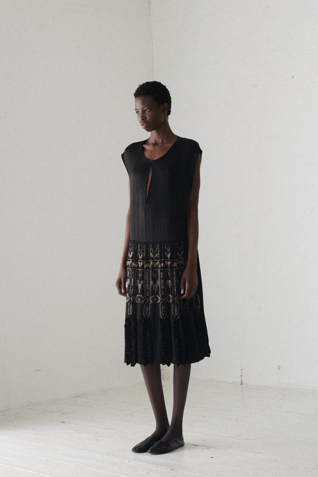 Antique Beaded Dress - Desert Vintage