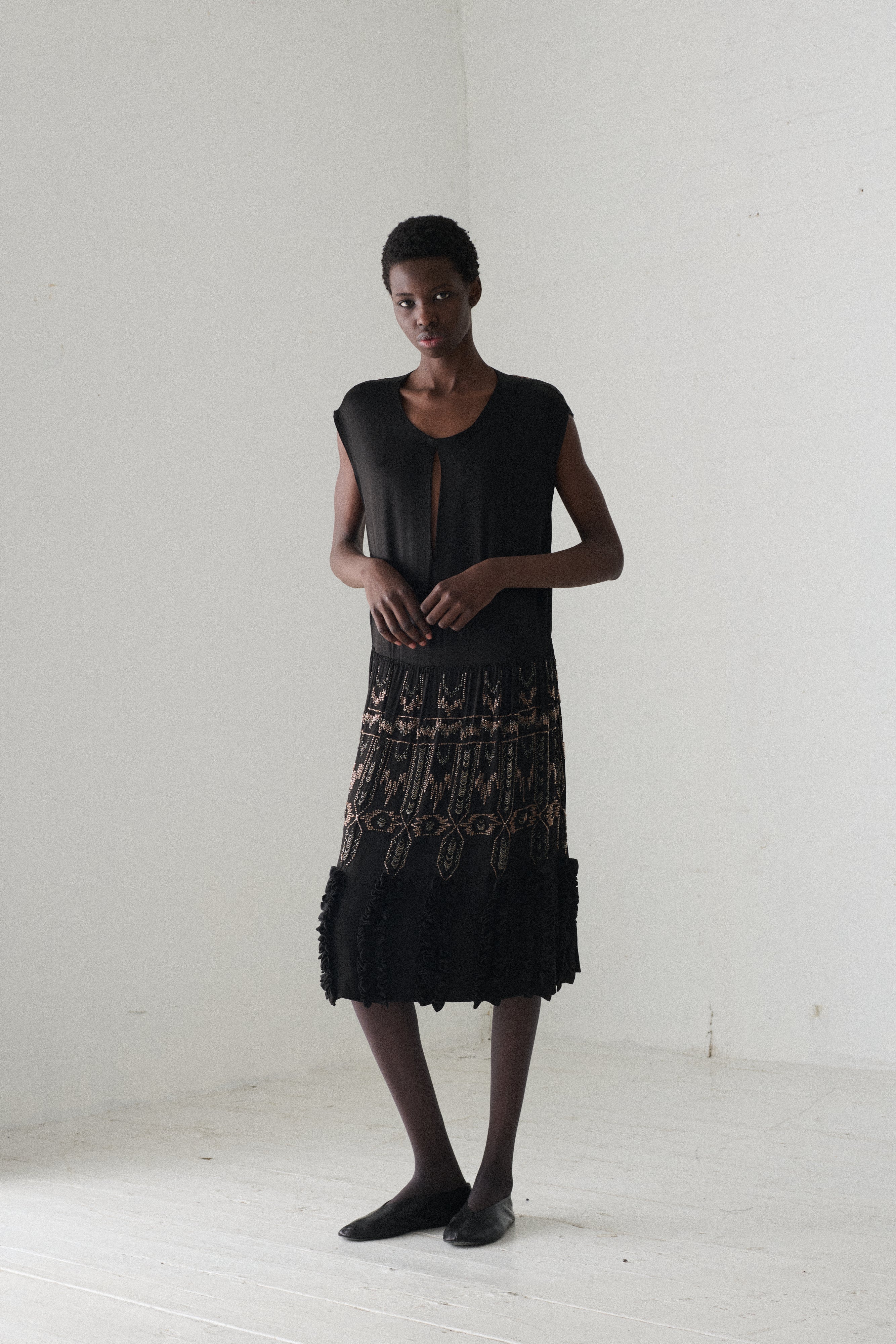 Antique Beaded Dress - Desert Vintage