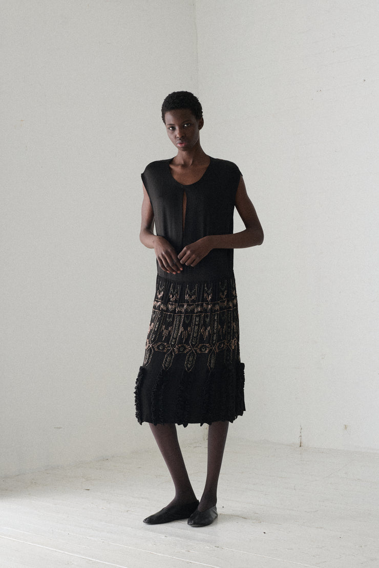 Antique Beaded Dress - Desert Vintage