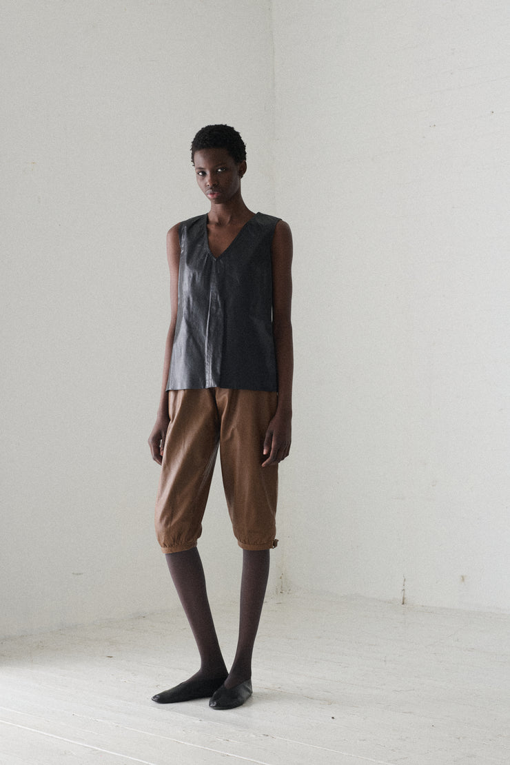 Ann Demeulemeester Leather Top - Desert Vintage
