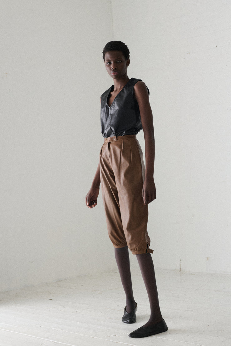 Ann Demeulemeester Leather Top - Desert Vintage