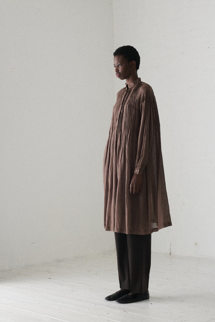 1970s Issey Miyake Pintuck Linen Tunic - Desert Vintage