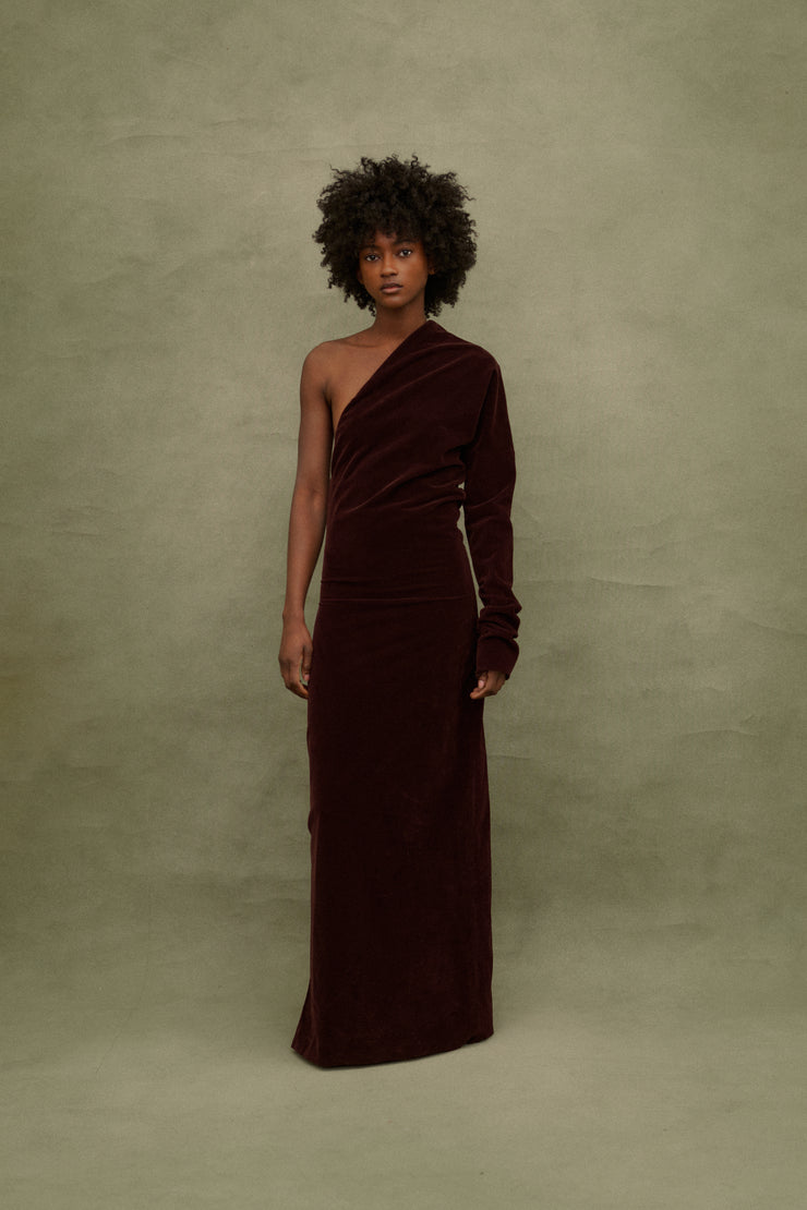 1990s JPG Chocolate Brown Corduroy Dress - Desert Vintage