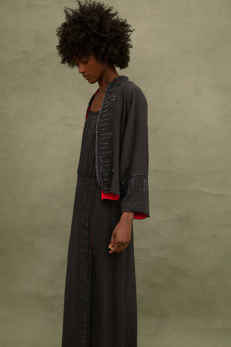 Chloé Beaded Silk Ensemble - Desert Vintage