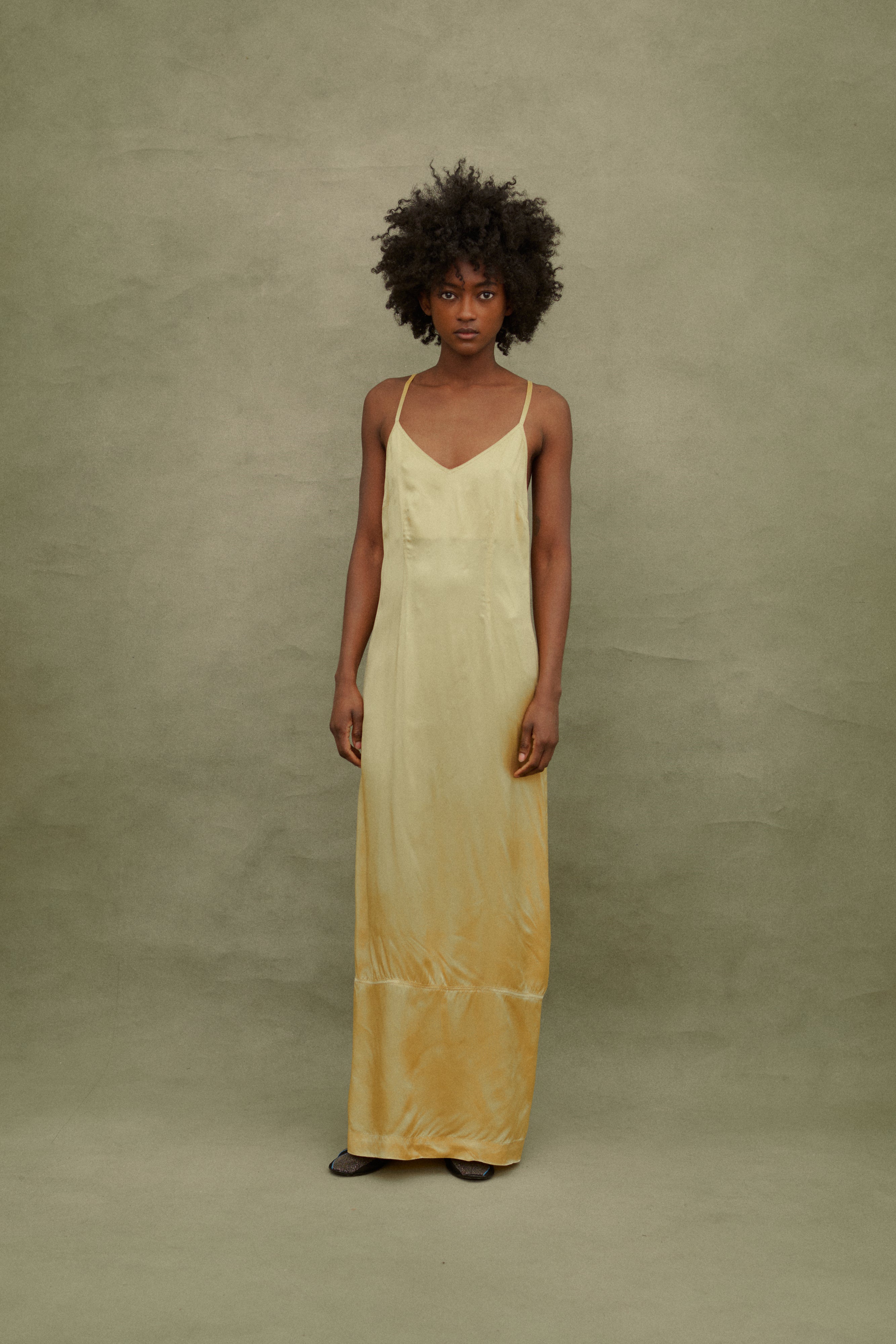 Dries Van Noten Honey Yellow Slip - Desert Vintage