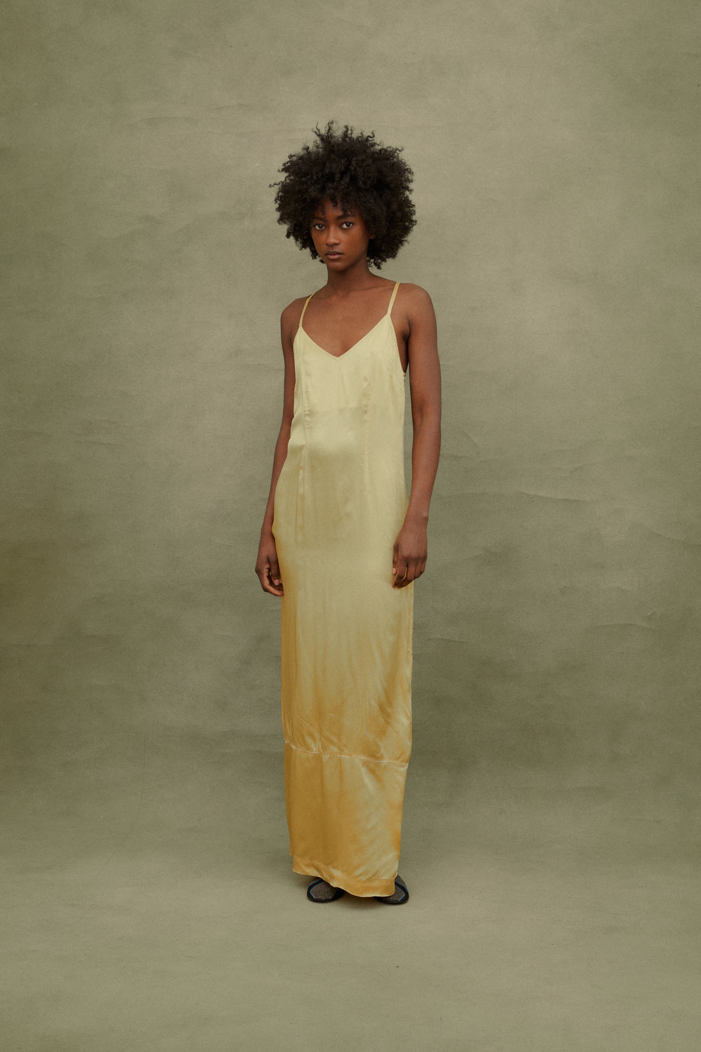 Dries Van Noten Honey Yellow Slip - Desert Vintage