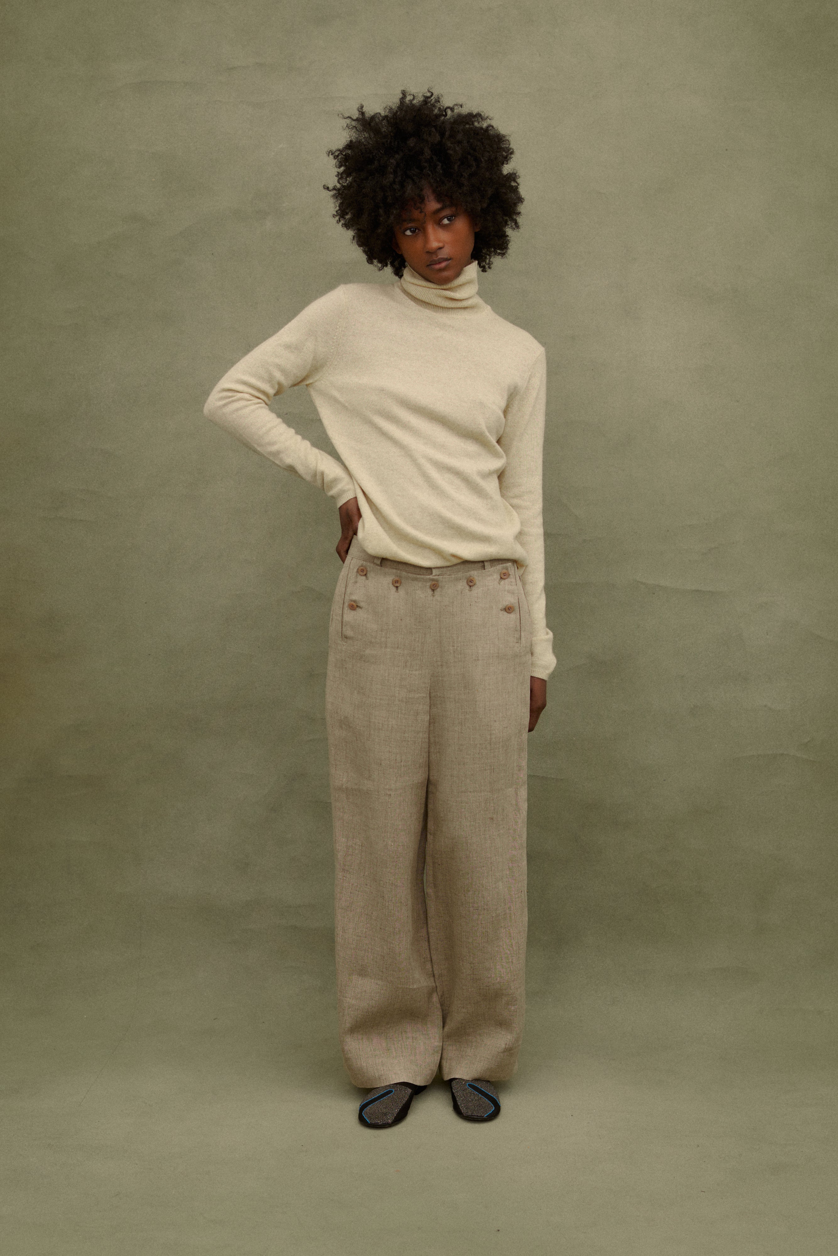 Henri Bendel Cashmere Turtleneck - Desert Vintage