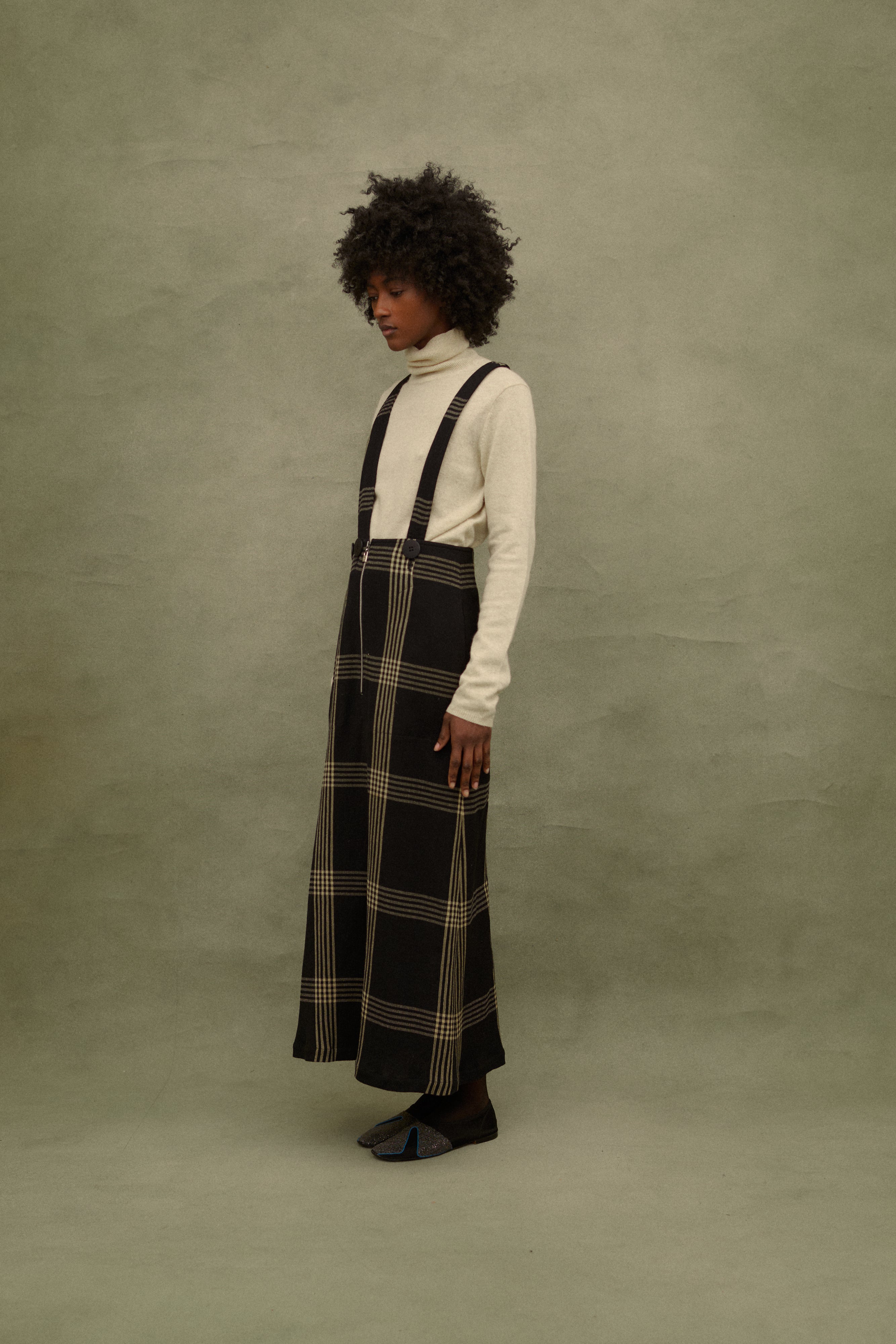 Takezo Wool Pinafore - Desert Vintage